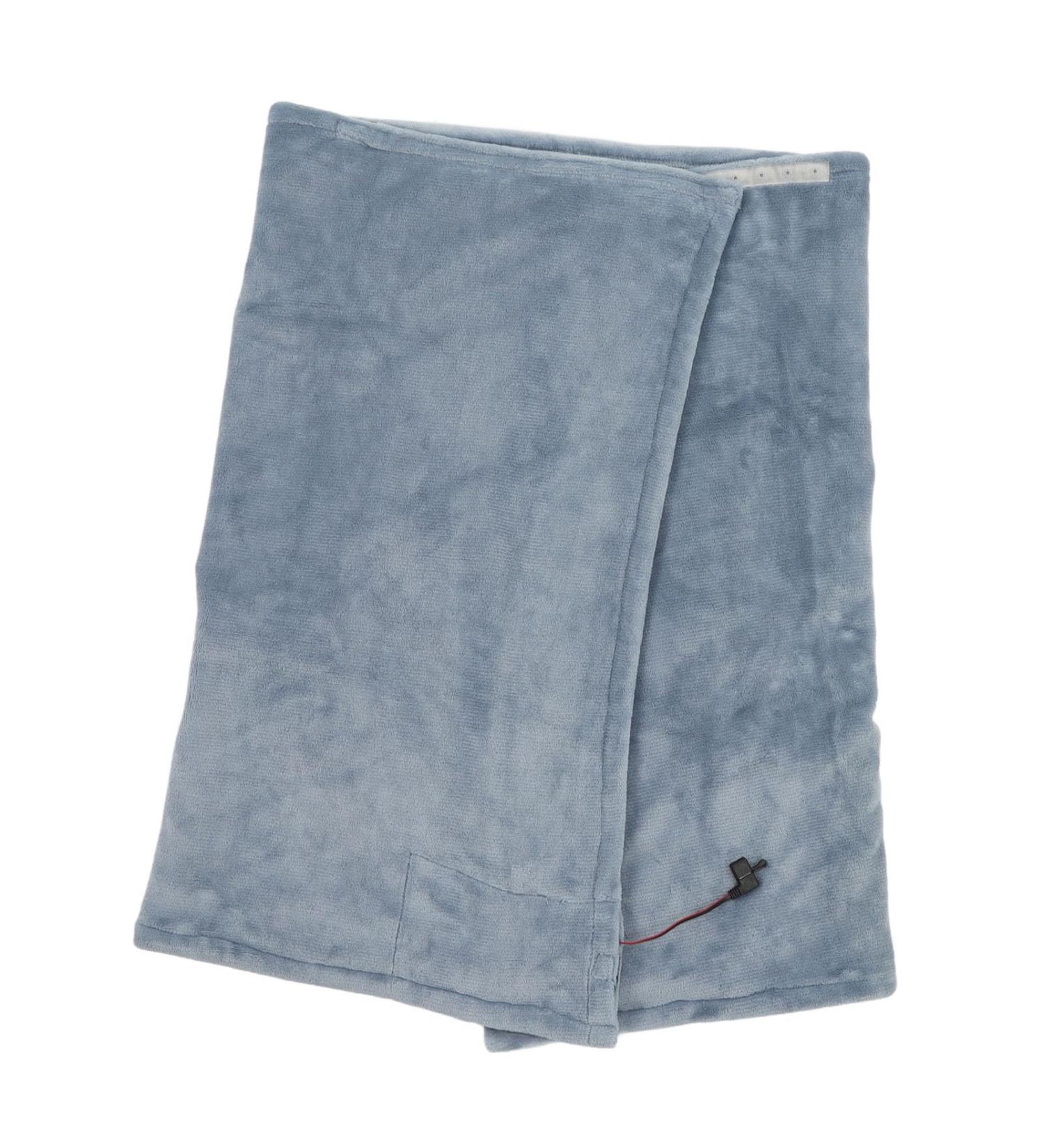 Cozy Heated USB Blanket | Washable Ceiling Heating Throw - 3 Levels for Sofa Couch Bed | 139.7 x 80 cm | Gray & Gray Blue - Buy Online on GoSupps.com