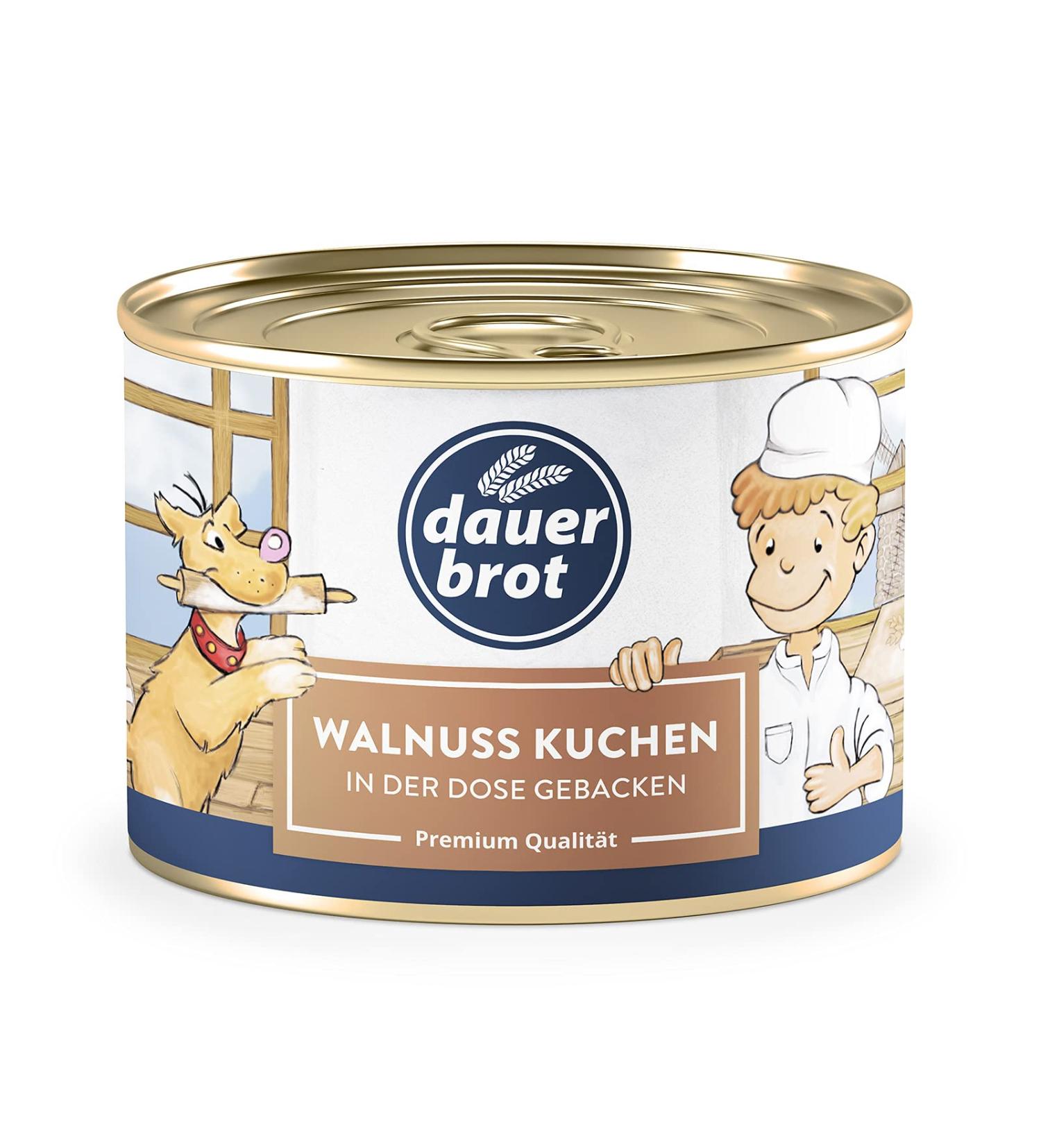 Walnut Cake Tin - Long-Life Bread | 200g Premium Quality | Shop Internationally - Buy Online on GoSupps.com