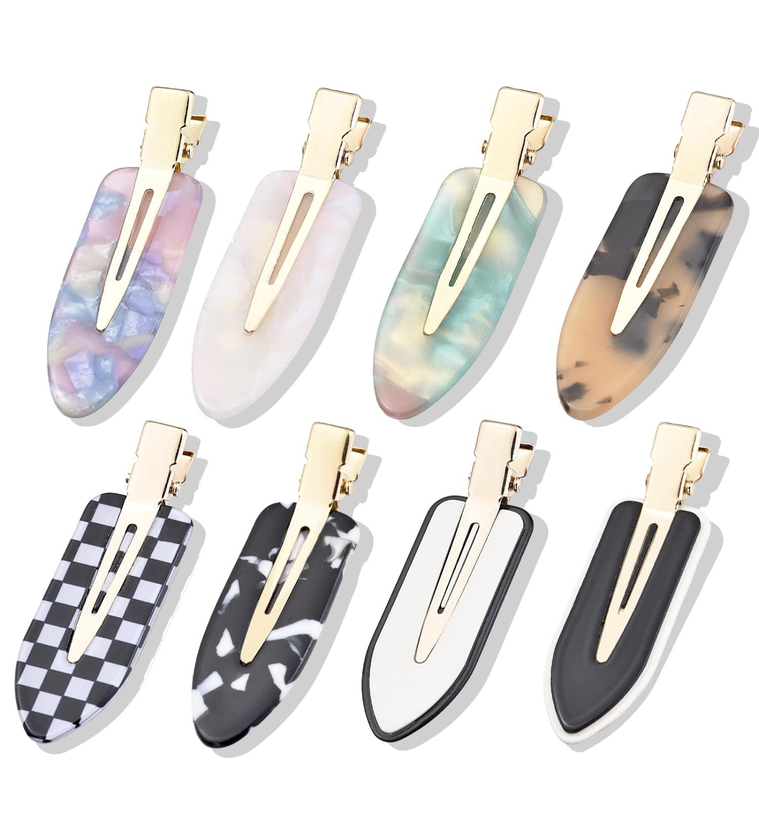 8 PCS No Bend Hair Clips for Women - Non-Crease Barrettes for Thin Hair - Fashion Gifts for Girls - Buy Online on GoSupps.com