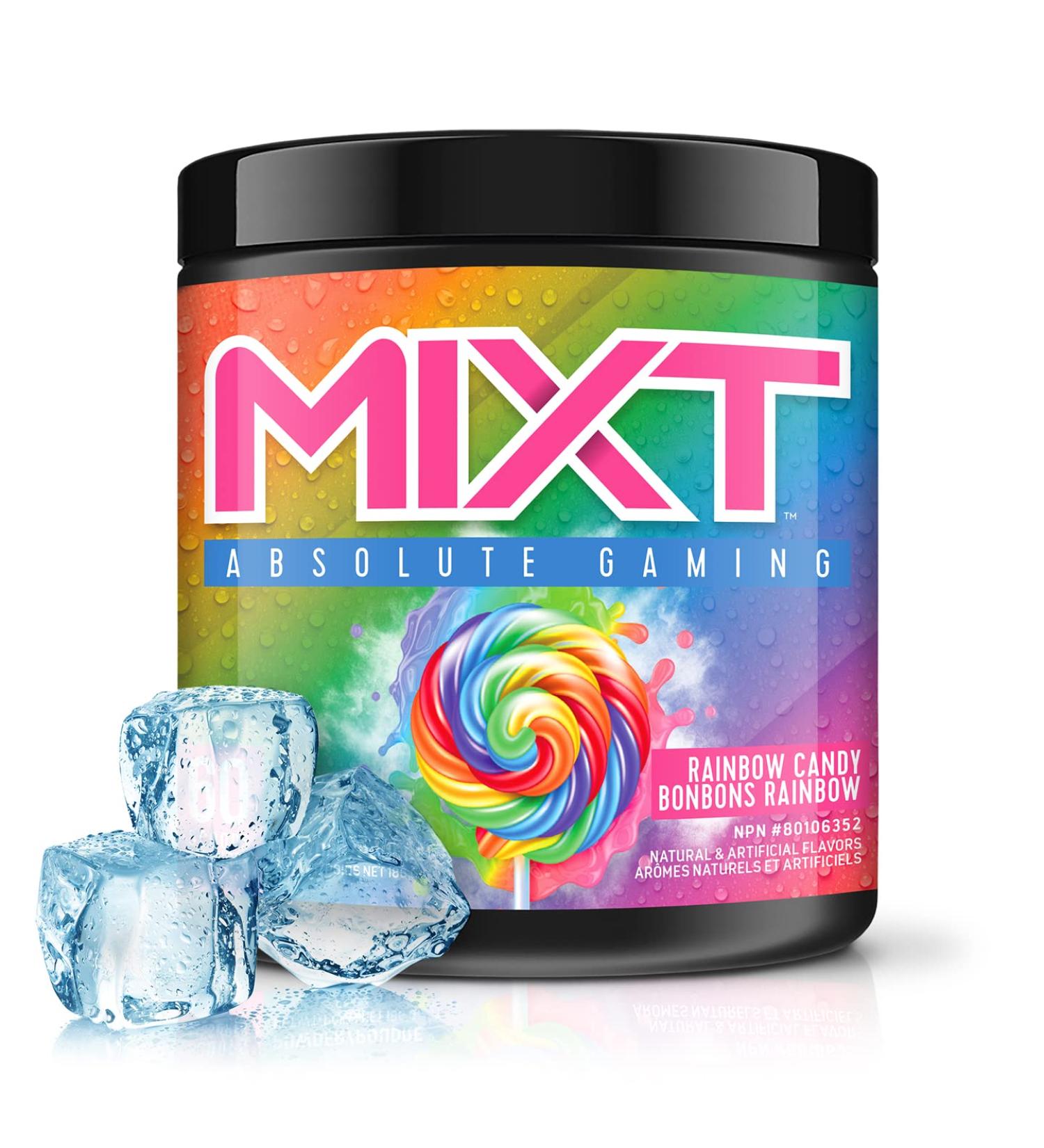 MIXT Energy Drink Mix Energy Powder 8 Hour Energy Formula Designed for Concentration Focus and Hours of Energy Without the Crash Sugar Free (60 Servings Rainbow Candy)y 200 g (Pack of 1) - Buy Online on GoSupps.com
