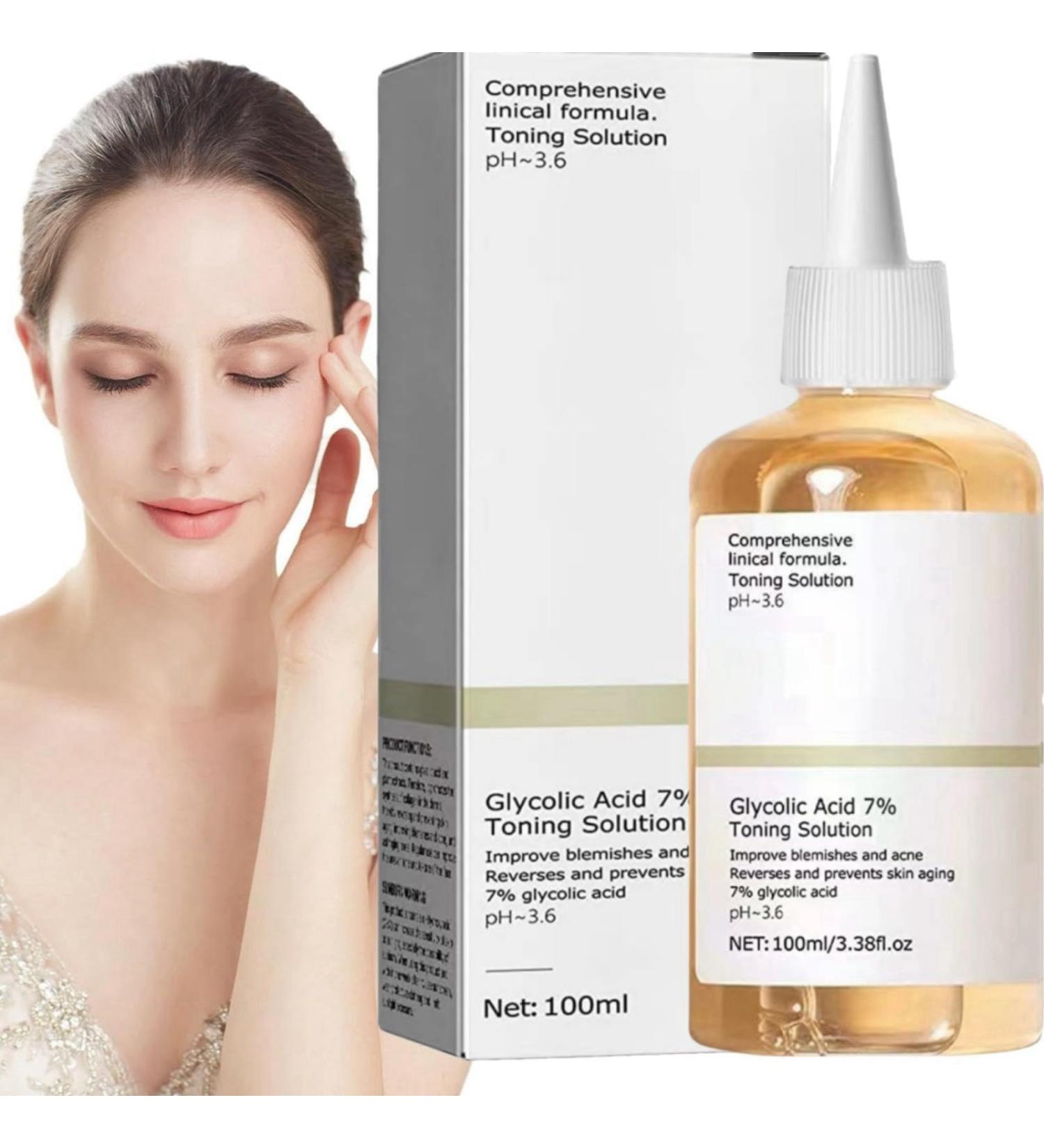 7% Glycolic Acid Toner Glycolic Acid Toner Suitable for All Skin Type Gylcolic Acid Glycolic Acid 7% Toner Skincare Hydrating Toner Brighten Rejuvenate Moisturize & Strengthen Your Skin - Buy Online on GoSupps.com