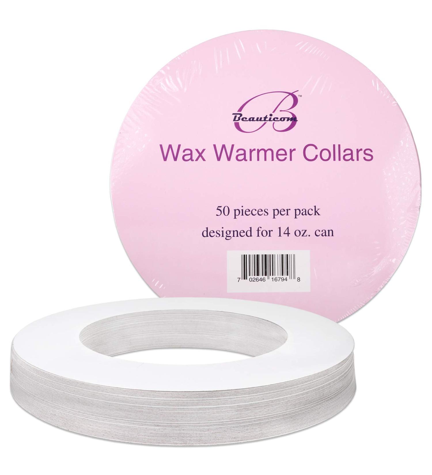 Beauticom Wax Warmer Protective Collars - 50 Count (Pack of 1) | Universal Ring for 14oz Wax Cans - Buy Online on GoSupps.com