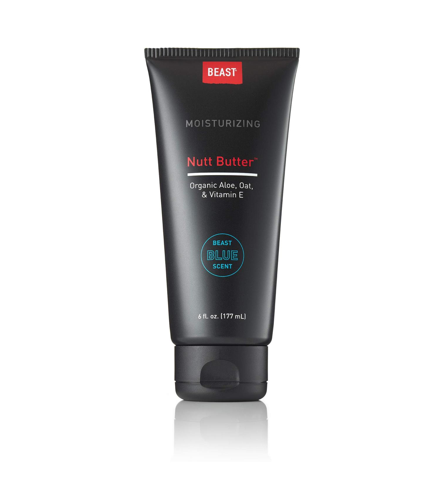 Nutt Butter Blue 6oz - Talc & Aluminum Free Male Hygiene for Inner Thighs - Anti Chafing & Odor, Cooling & Drying Formula - Buy Online on GoSupps.com