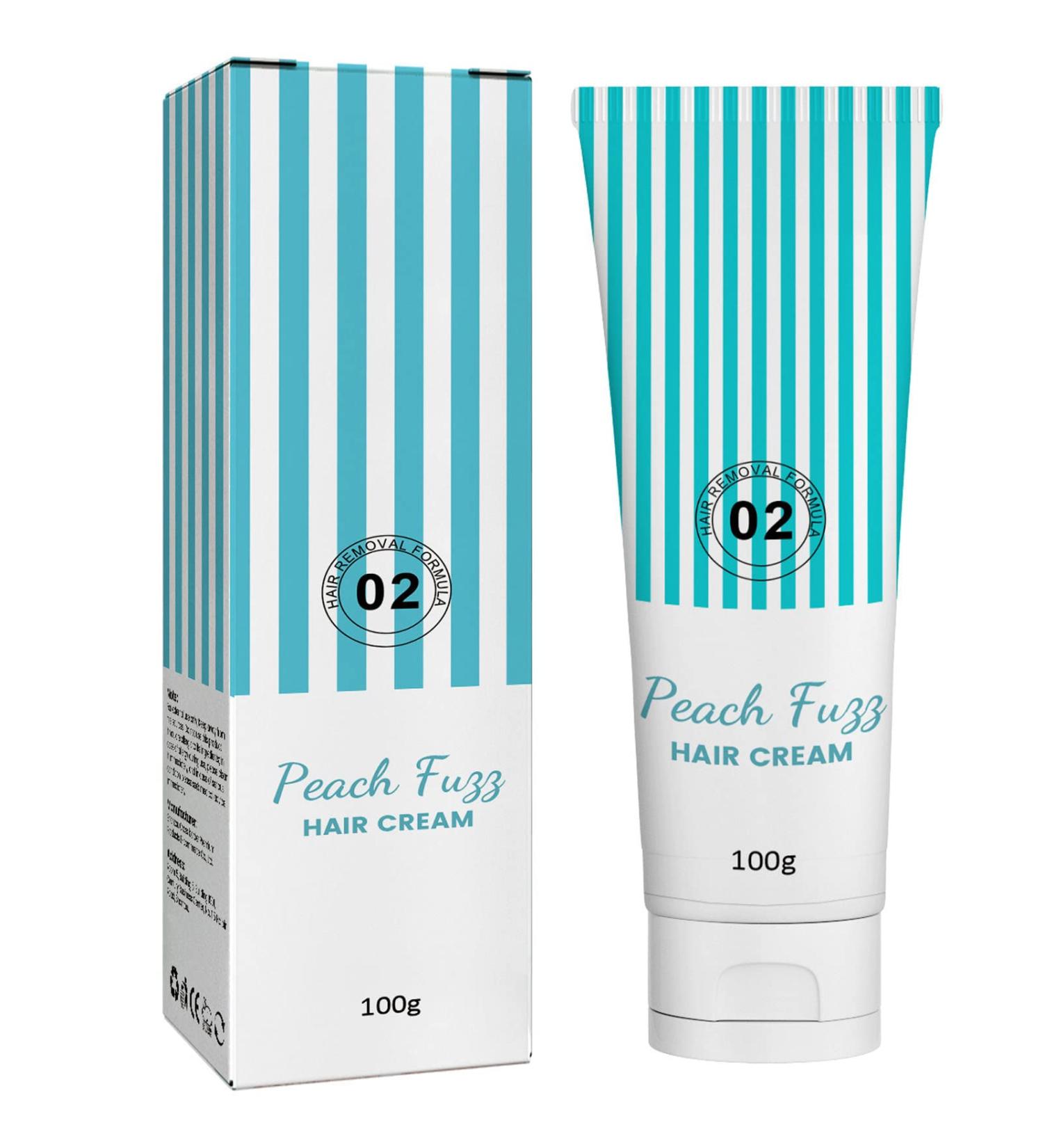 Skinetic Peach Fuzz Hair Removal Cream - Gentle Facial Hair Remover for Mustache, Lip Hair, and Fine Hair - Buy Online on GoSupps.com