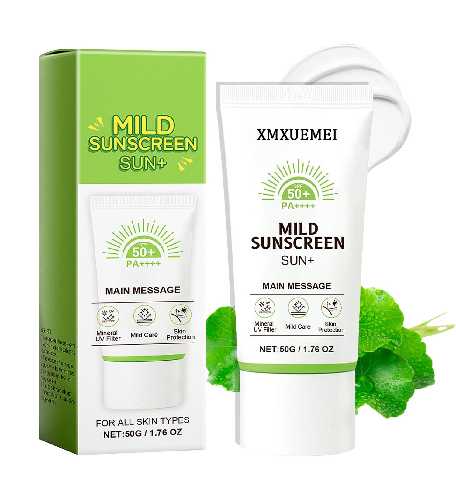 Daily SPF 50+ PA++++ Sunscreen Moisturizer | Hydrating Non-greasy Lightweight Cream for All Skin Types - No White Cast - Buy Online on GoSupps.com