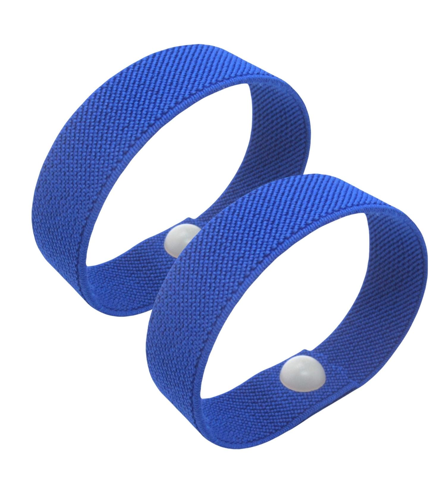 Acupressure Bracelet for Motion Sickness - Waterproof & Elastic - Royal Blue XS Pair (12.7 cm) | Relief from Morning Nausea & Fear - Buy Online on GoSupps.com