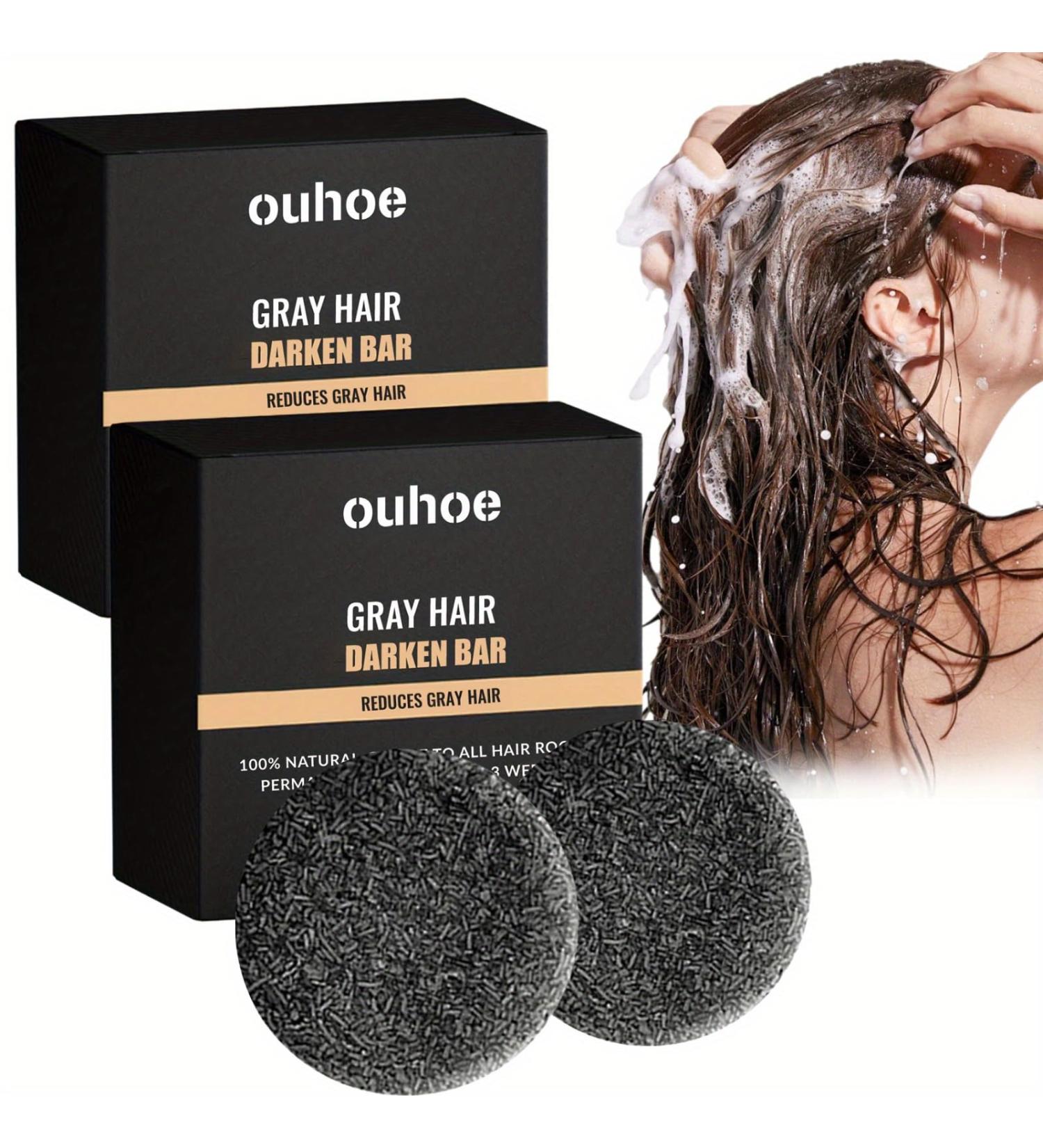 2PCS Gray Hair Reverse Shampoo Bar | Anti-Grey Hair Treatment for Stronger Smoother Hair | Unisex Grey Hair Solution - Buy Online on GoSupps.com