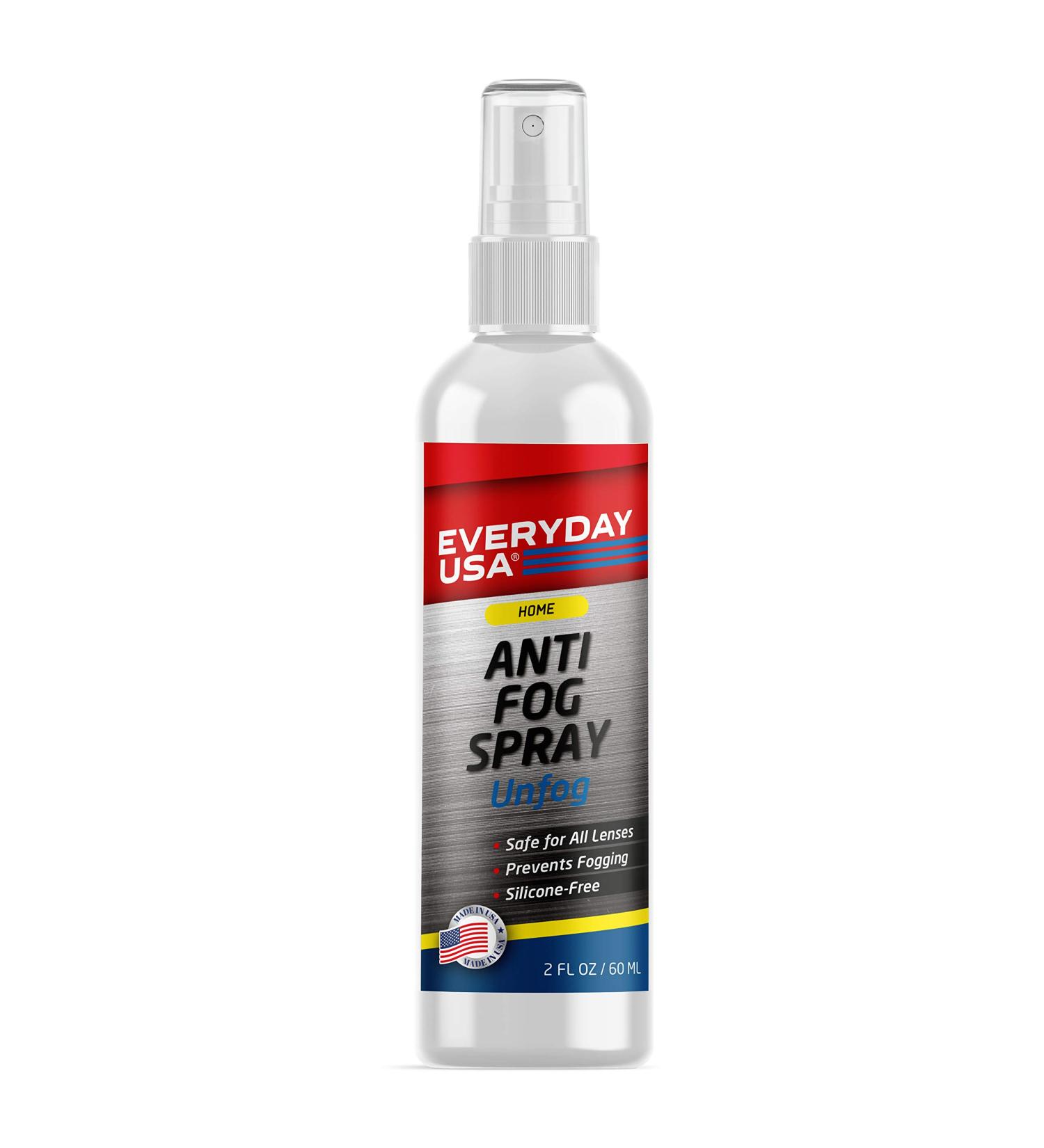 EverydayUSA Anti Fog Spray for Glasses, Goggles, PPE, VR Headsets | Prevents Fog on All Lenses | Safe for Anti-Reflective Lenses | Made in USA | UnFog by EverydayUSA - Buy Online on GoSupps.com