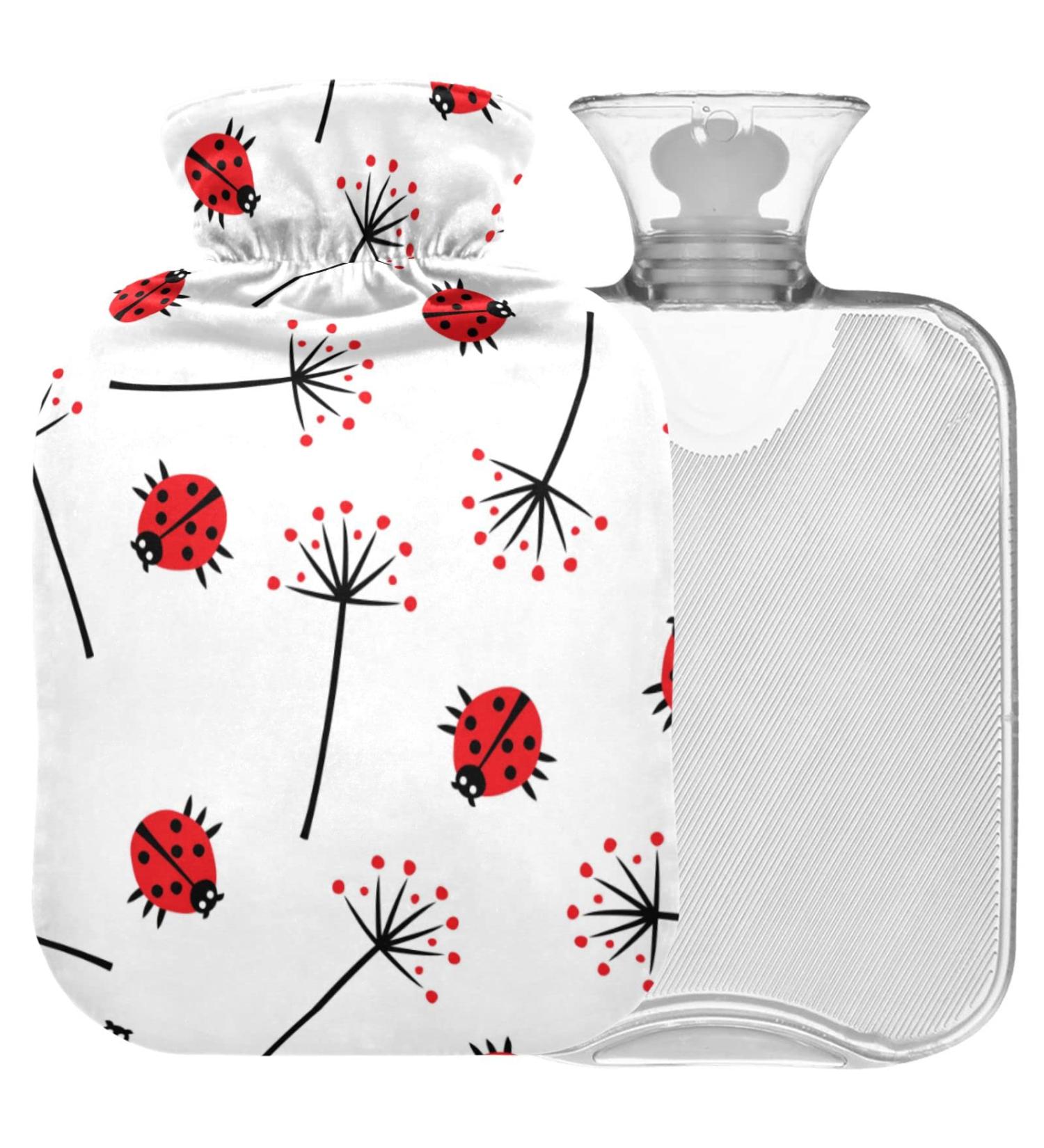 Buy Naanle Ladybug Hot Water Bottle 2L - Transparent Pain Relief for Cramps & Cold Therapy | International Shipping - Buy Online on GoSupps.com