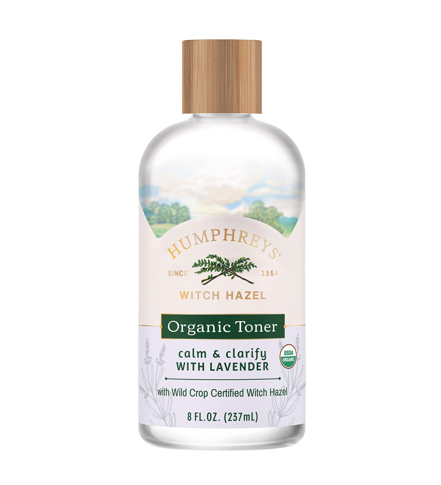 Humphrey's Witch Hazel Organic Toner with Lavender | Calm & Clarify - 8 fl oz - Buy Online on GoSupps.com