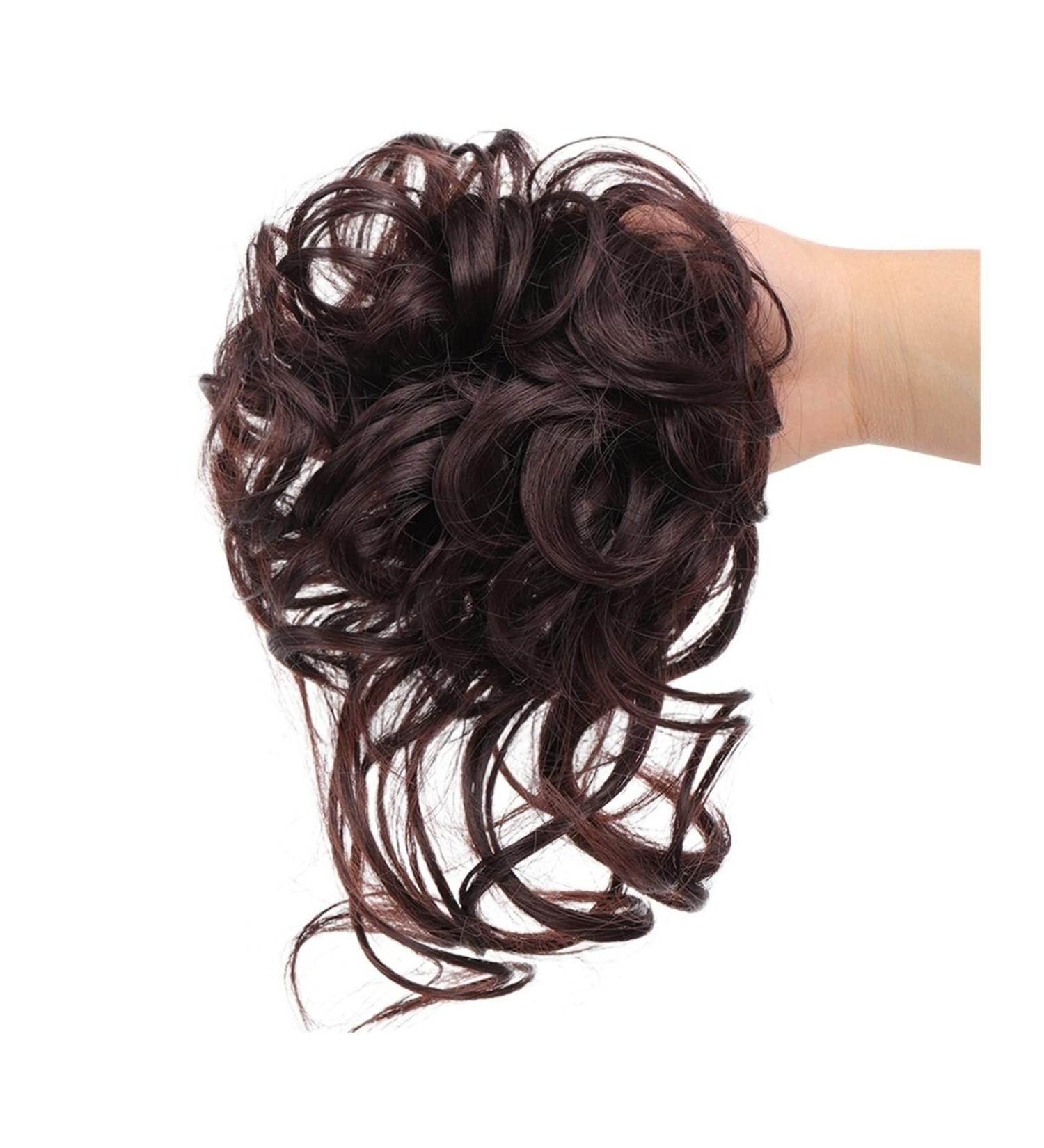 Messy Bun Hair Piece for Women Pieces Curly Chignon Donut Scrunchie for Women Messy Bun Hair Piece Synthetic Tousled Updo Hair Buns Extension Elastic Hair Band Hair Fake Hair Accessories for Women 33 - Buy Online on GoSupps.com