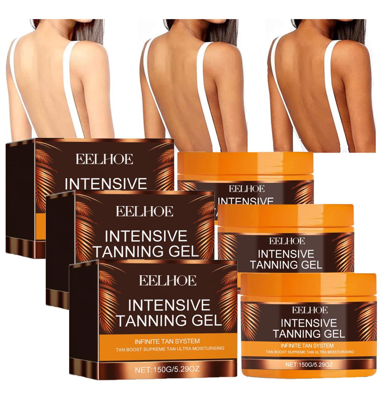 Tanning Accelerator Cream Sunbed Tanning Accelerator 150g Brown Tanning Cream Intensive Tanning Gel Sunbed Cream Effective in Sunbeds & Outdoor Sun Achieve a Natural Tan (3PCS) - Buy Online on GoSupps.com