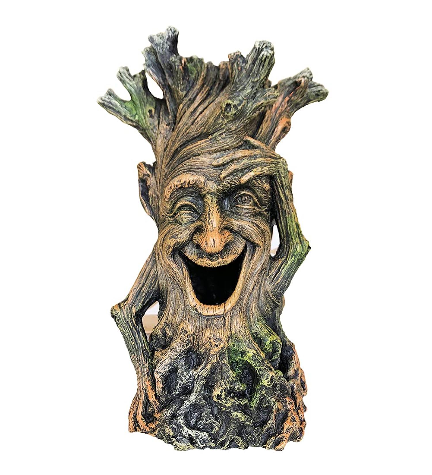 SLOCME Aquarium Tree Statue Decoration - Lifelike Tree Sculpture for Fish Tanks | Swim Through Trunk Hole - Buy Online on GoSupps.com