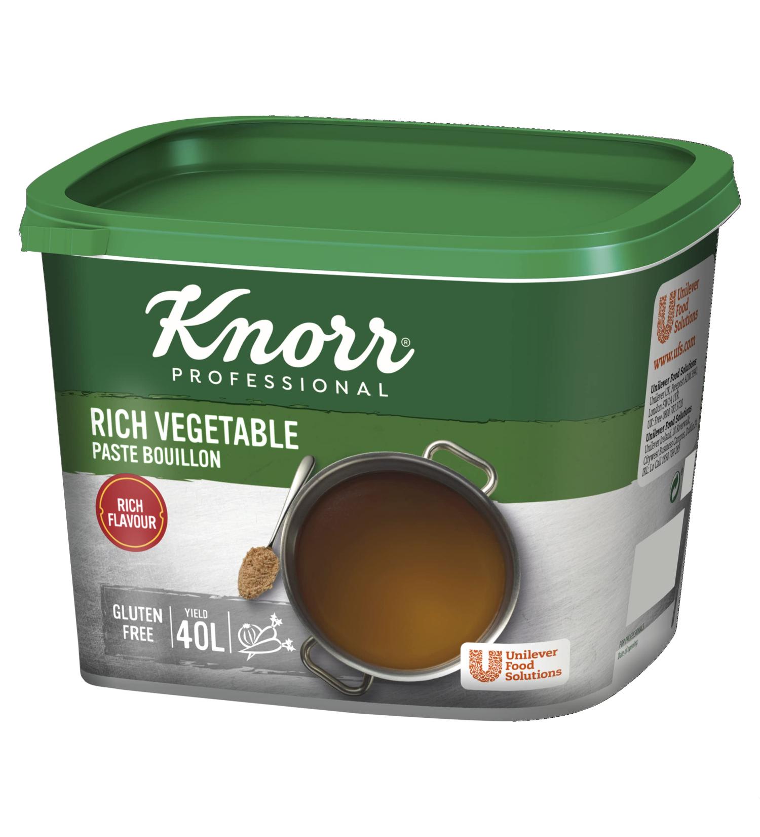 Knorr Gluten Free Rich Vegetable Paste Bouillon 1kg - Pack of 1 - Buy Online on GoSupps.com