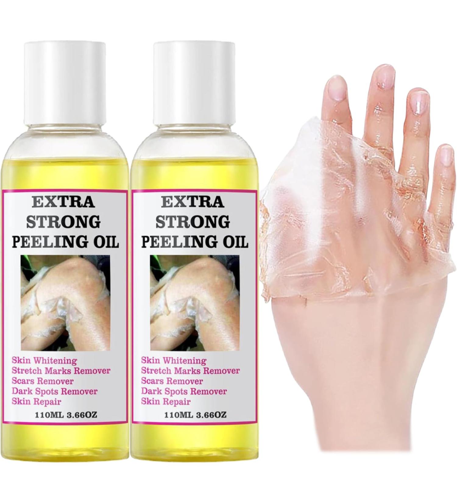Extra Strong Yellow Peeling Oil Yellow Peeling Oil Extra Strong Peeling Oil for Dark Skin Extra Strong Peeling Oil Extra Strength Exfoliating Peeling Solution for Body Dead Skin Remover (2PC) - Buy Online on GoSupps.com