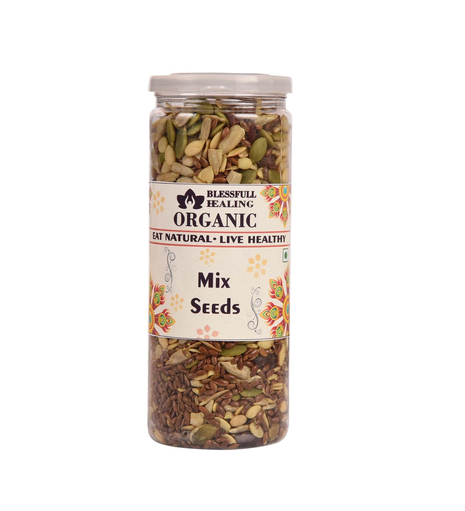 Blessfull Healing Organic Mix Seeds 200 Gram Airtight Container (Packing May Vary)