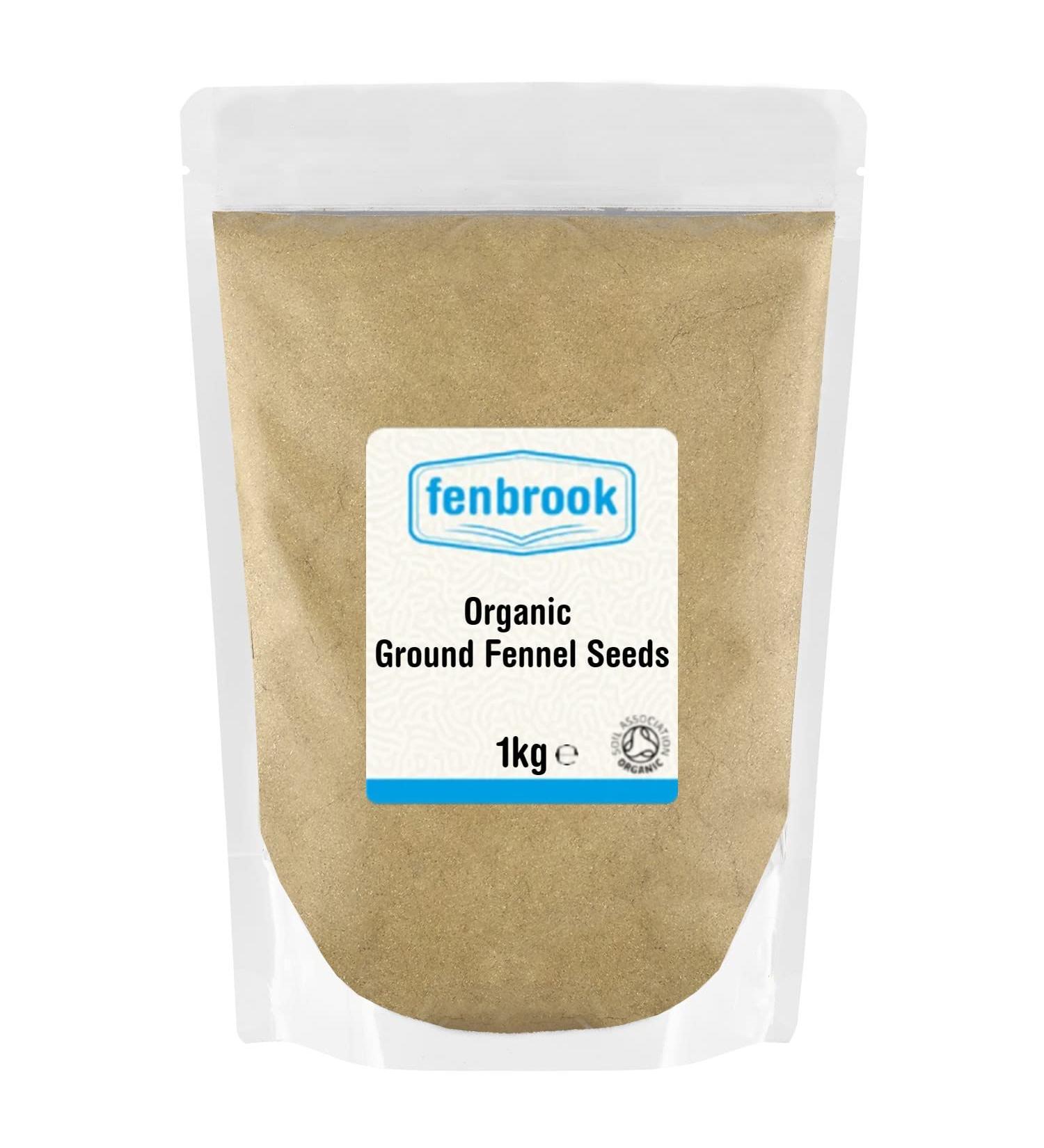 Organic Ground Fennel Seeds 1kg | Certified Organic by Fenbrook Organic - Buy Online on GoSupps.com