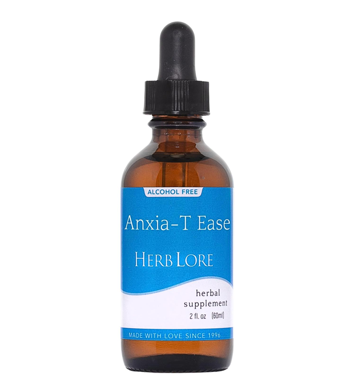 Herb Lore Anxia-T Ease Tincture Herbal Mood & Relaxation Support with Passionflower Lavender Chamomile and Flower Essences (2 fl oz) 2 Fl Oz (Pack of 1) - Buy Online on GoSupps.com