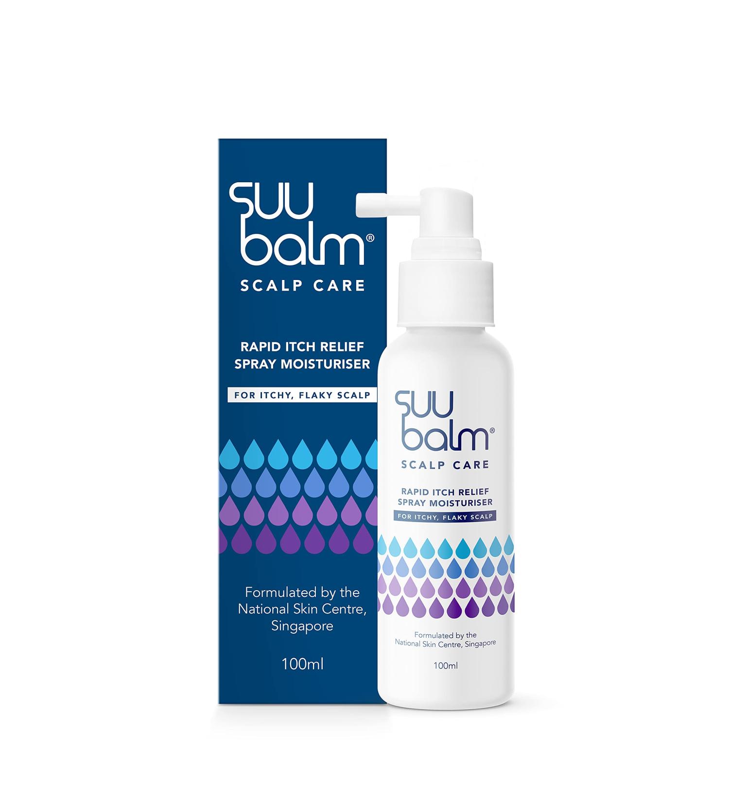 Suu Balm Scalp Spray 100ml - Rapid Itch Relief Moisturizer for Dry, Flaky, Itchy Scalp - 5 Min Itch Relief Treatment - Buy Online on GoSupps.com