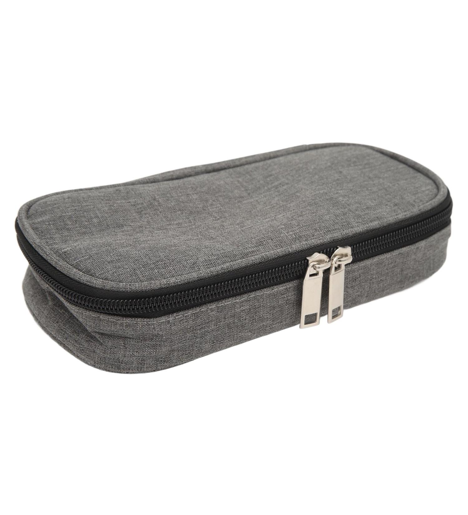 Insulin Cooler Travel Case Portable Aluminum Foil Lining Durable Diabetic Carrying Cooling Bag Grey for Diabetic Supplies - Buy Online on GoSupps.com