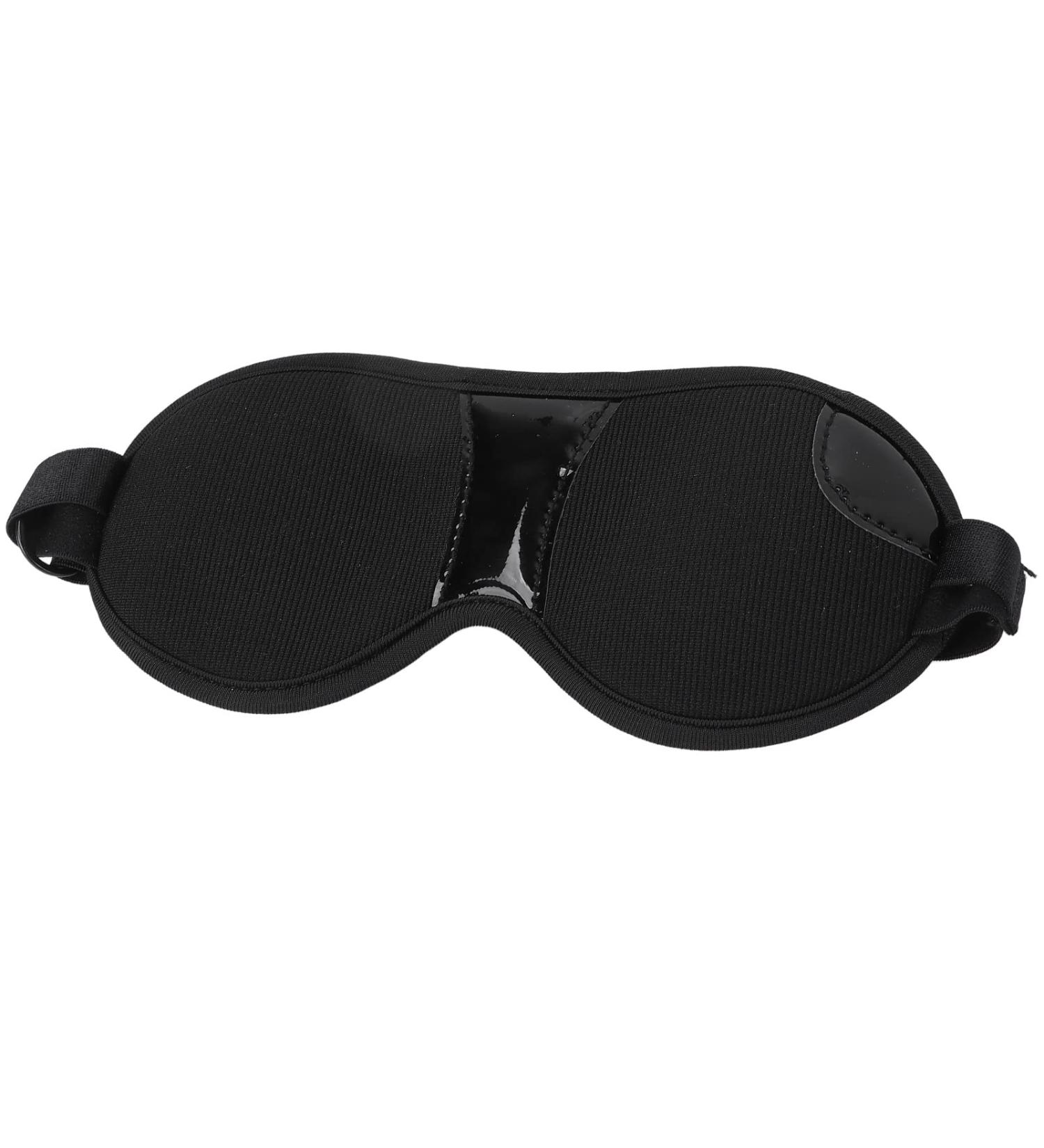 Black Soft Polyester Magnet Blindfold for Comfortable Home Use - Adjustable Size - Buy Online on GoSupps.com