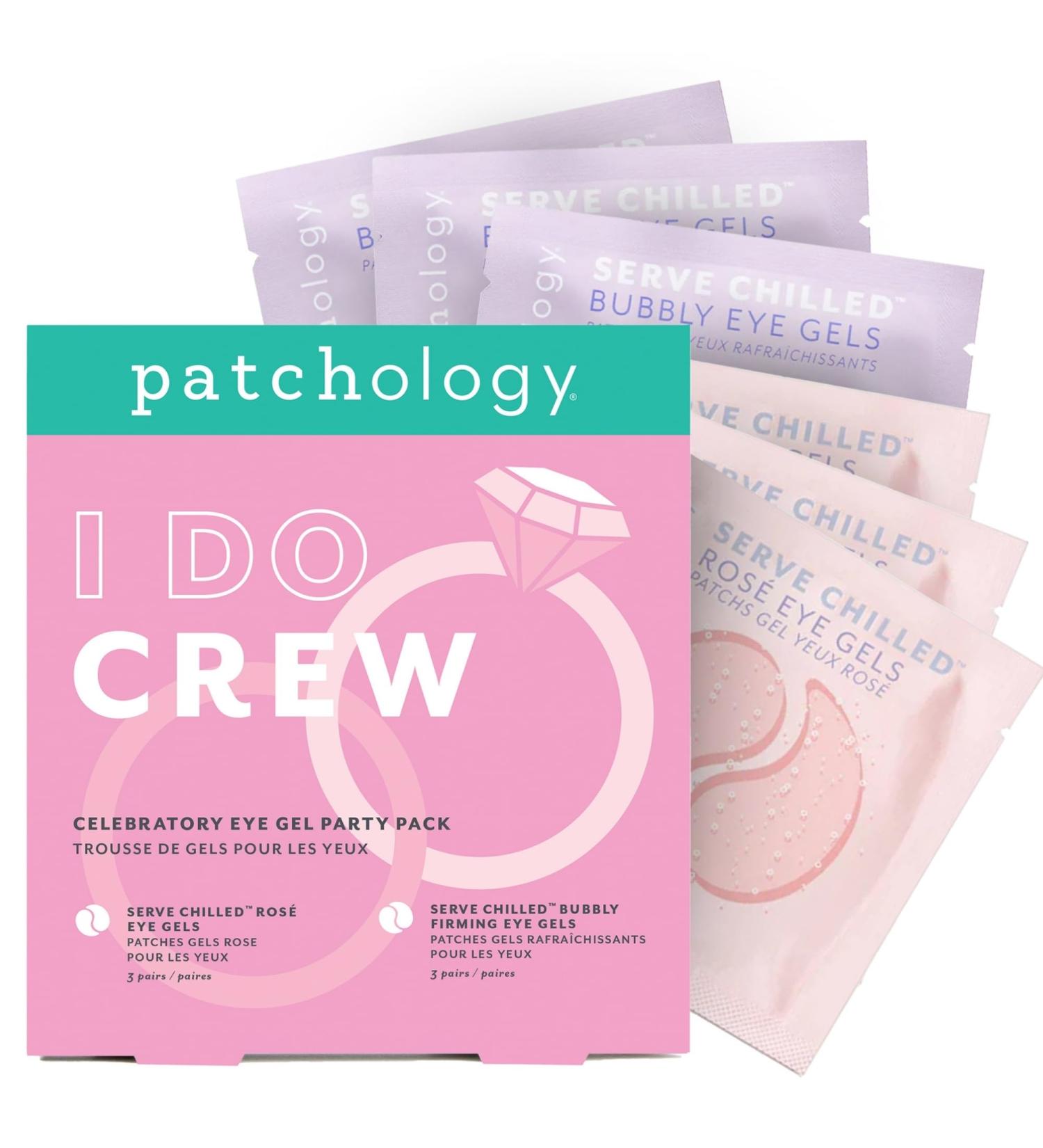 Patchology Hydrating Under Eye Gel Patches I Do Crew Bridesmaid Gift Set with Ros & Bubbly Serve Chilled Eye Masks (6 Count) Cooling Depuffing Skincare for Bridal Prep Gifting & Self-Care - Buy Online on GoSupps.com