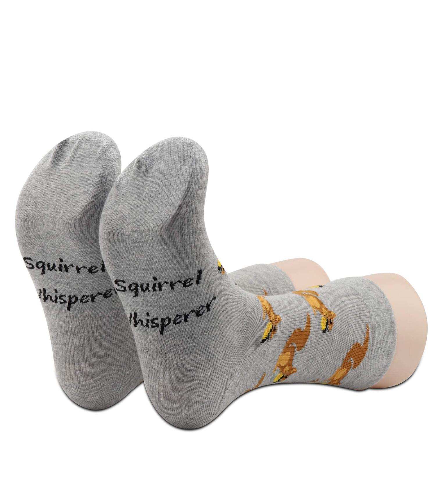 PXTIDY Funny Squirrel Whisperer Socks Gift for Squirrel Lovers Feeder Animal Squirrel Gift Socks for Squirrel Fans 00 SquirrelÂ Whisperer - Buy Online on GoSupps.com
