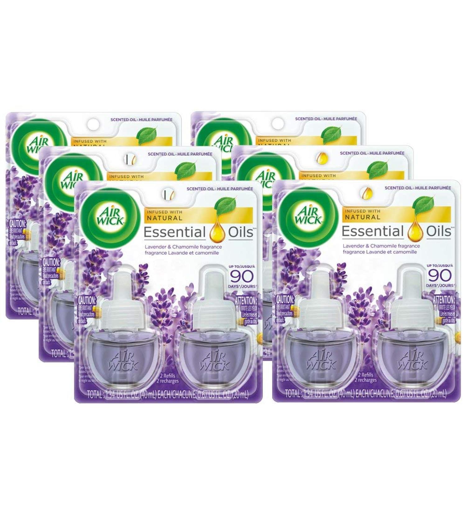 Buy Air Wick Plug-in Scented Oil Refills - Lavender & Chamomile (12 Pack Essential Oils) | International Shipping Available - Buy Online on GoSupps.com
