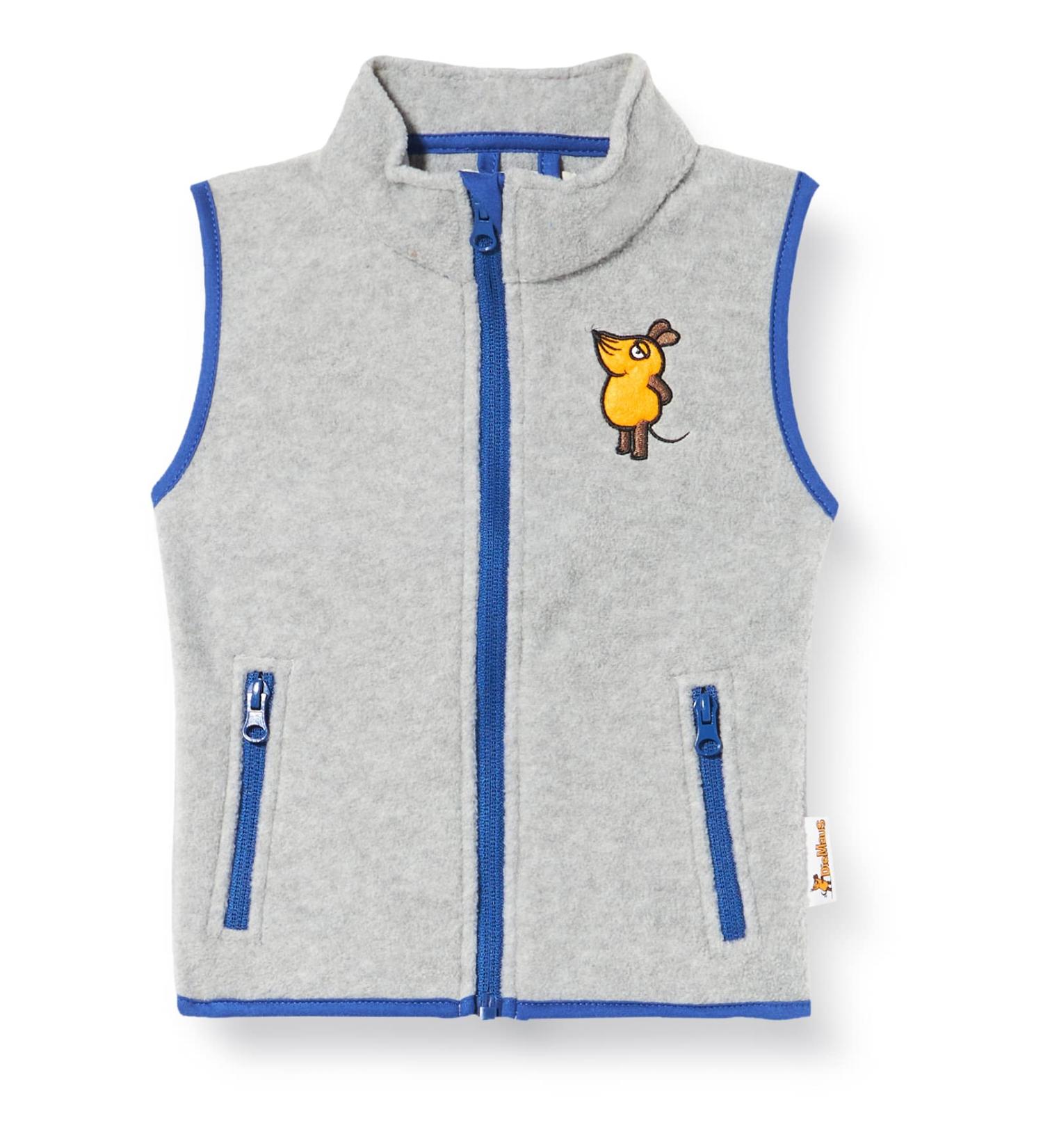 Playshoes Unisex Kid's Fleece Weste Outdoor Top 92 Grey/Melange - The Mouse - Buy Online on GoSupps.com