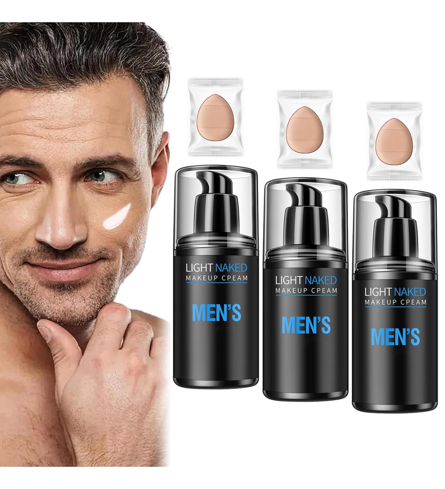 Men's Makeup Cream Men's Tone-Up Lazy Cream Long Lasting Refreshing & Non-sticky Men's Gentle Multi-Effect Bare Face Concealer for Moisturizing and Spot Coverage (3PCS) - Buy Online on GoSupps.com