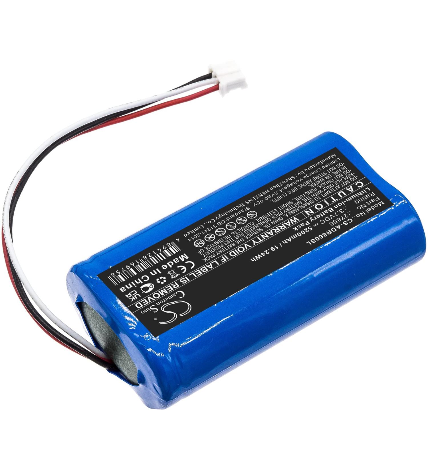 Replacement Battery for Albrecht DR 855 & DR 860 - 5200mAh/3.7V Compatible | International Shipping Available - Buy Online on GoSupps.com