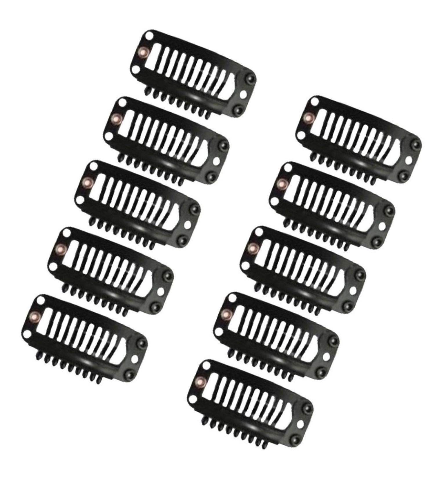20pcs Weft Clips for Hair Extensions - Black Wig Clips | Durable & Secure Hair Accessories - Buy Online on GoSupps.com