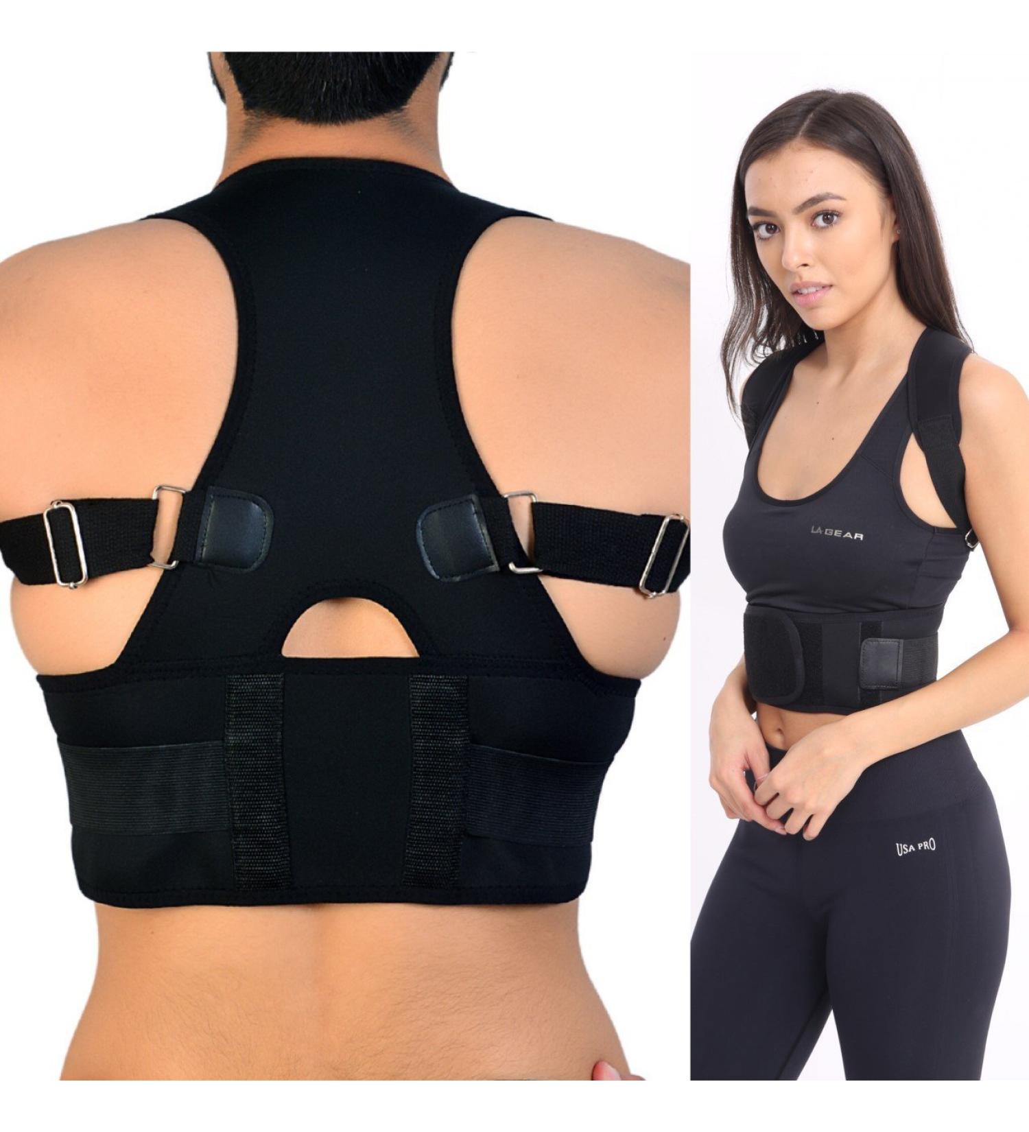 Adjustable Magnetic Posture Corrector - 2XL Black Neoprene - Four Colours - Buy Online on GoSupps.com
