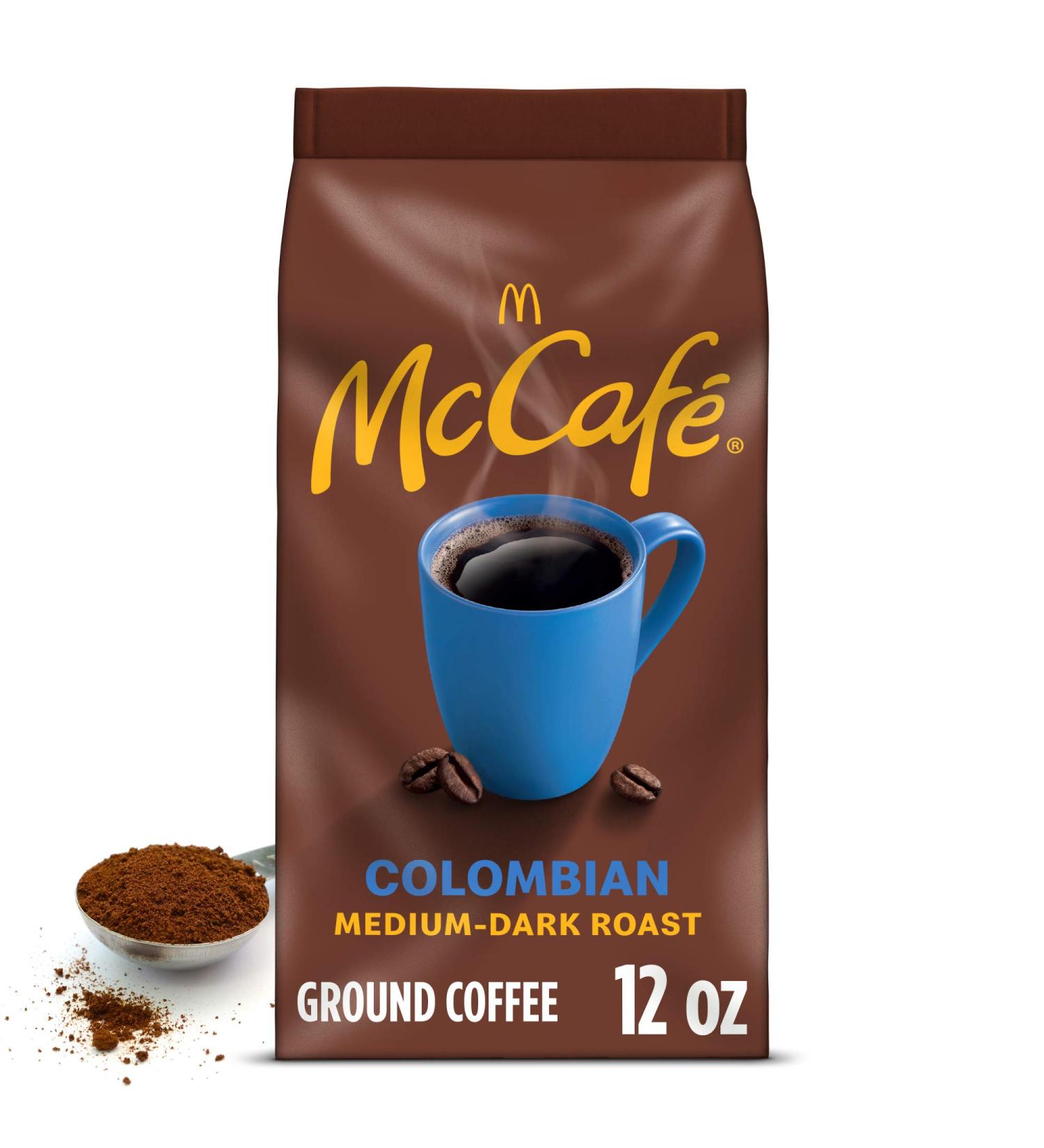 McCafe Colombian 100% Arabica Medium Dark Roast Ground Coffee 340g Bag - Buy Online on GoSupps.com