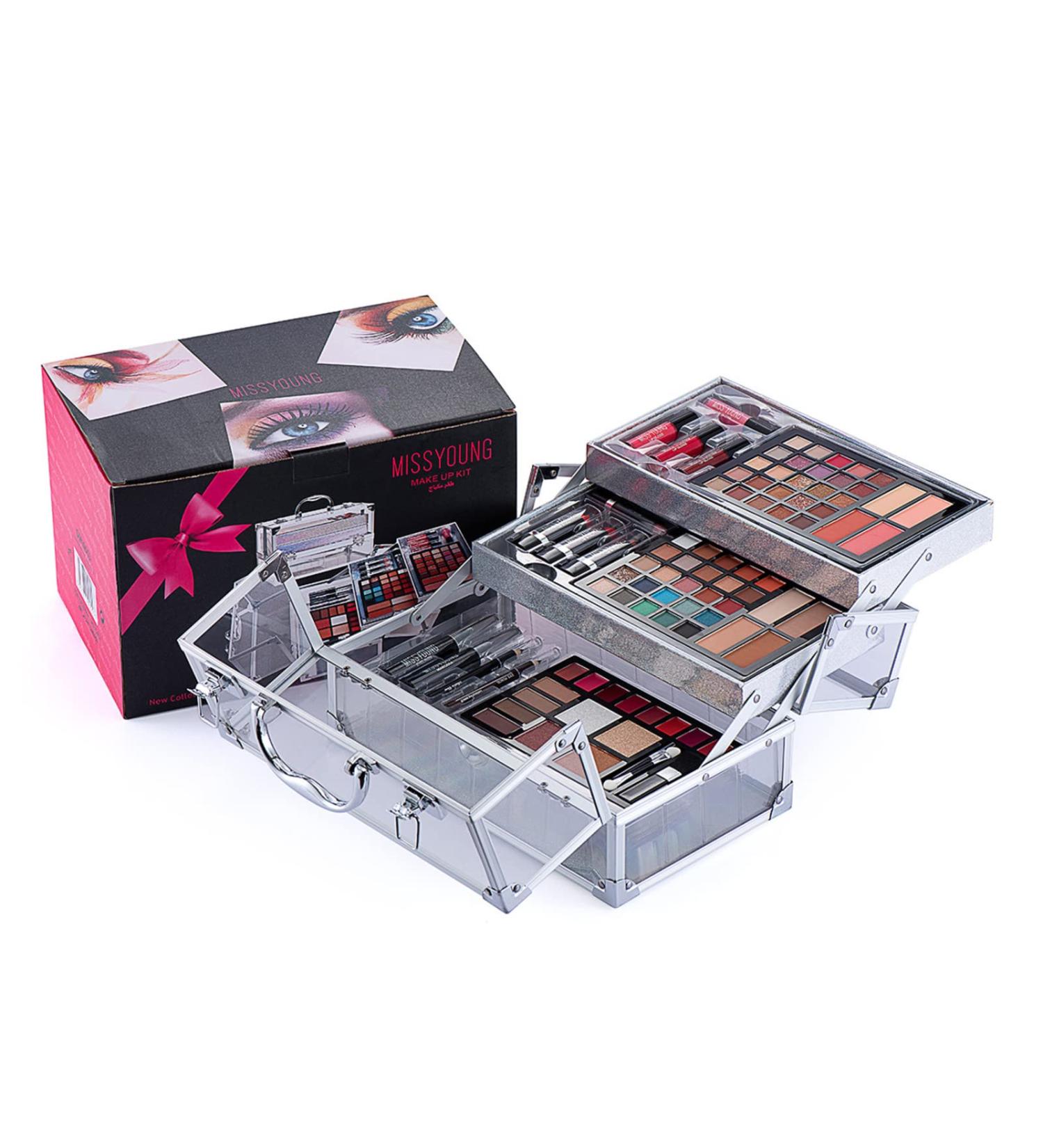 All-in-One 74 Colors Makeup Kit | Complete Cosmetic Palette with Eyeshadows Brushes Lip Gloss Blush & More for Women & Girls - Buy Online on GoSupps.com