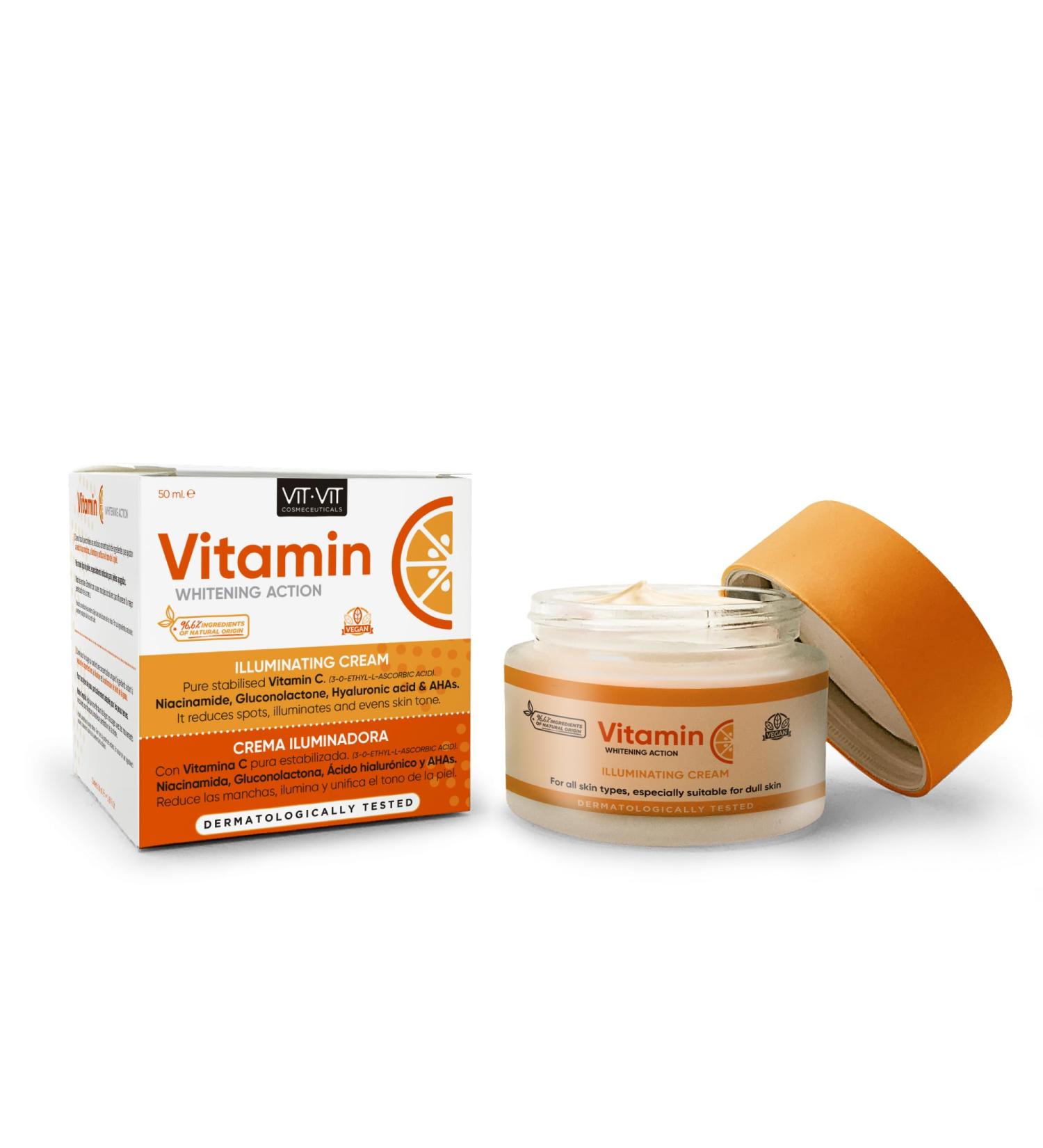  Diet Aesthetic VIT VIT COSMECEUTICALS VITAMIN C illuminating cream 50 ml - Buy Online on GoSupps.com