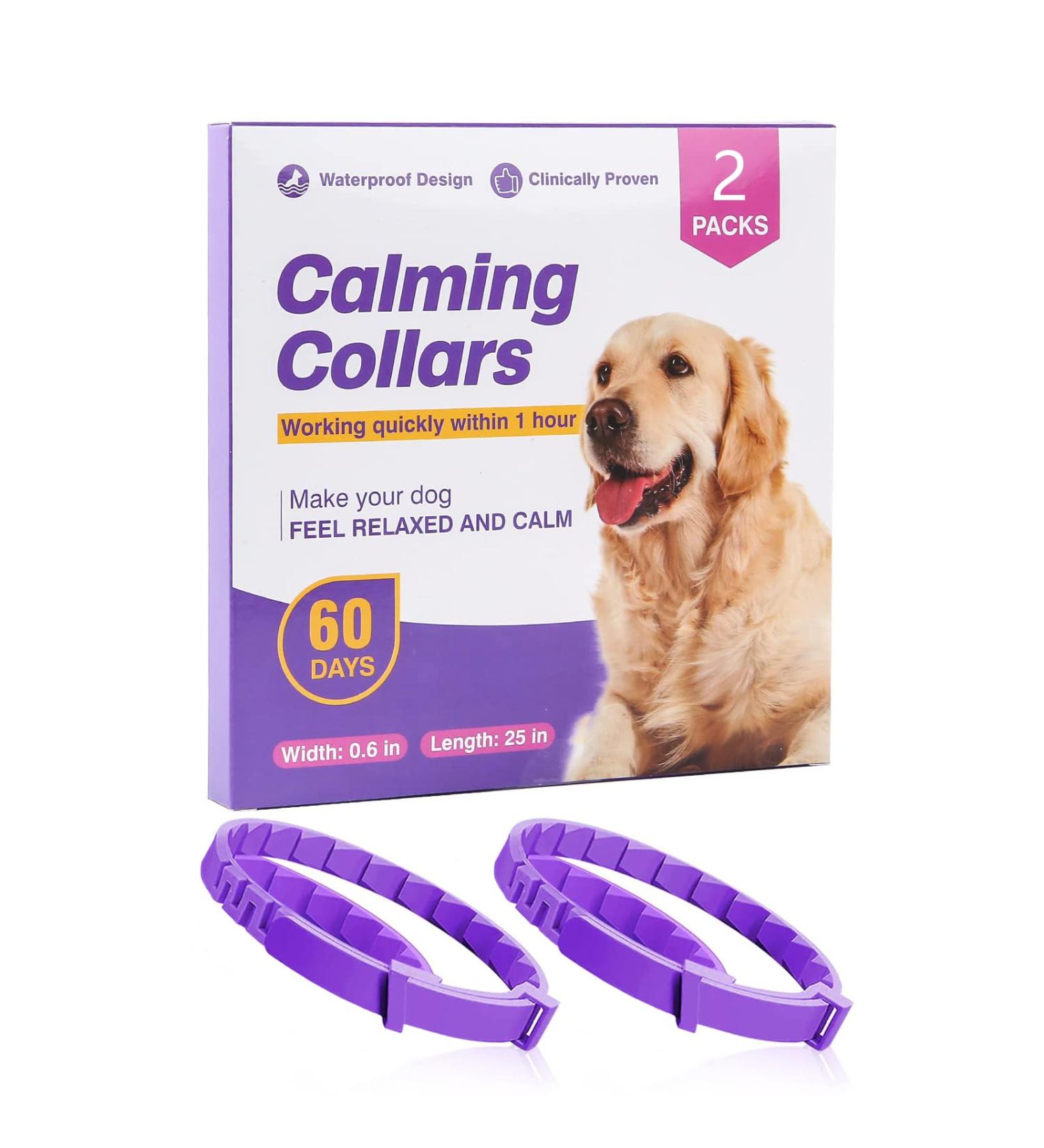 Nolace Calming Capacity Collar for Cats & Dogs - Soothing Adjustable Pheromone Collar (2 Pack) - Safe Waterproof Sedative for Fear Relief - Buy Online on GoSupps.com