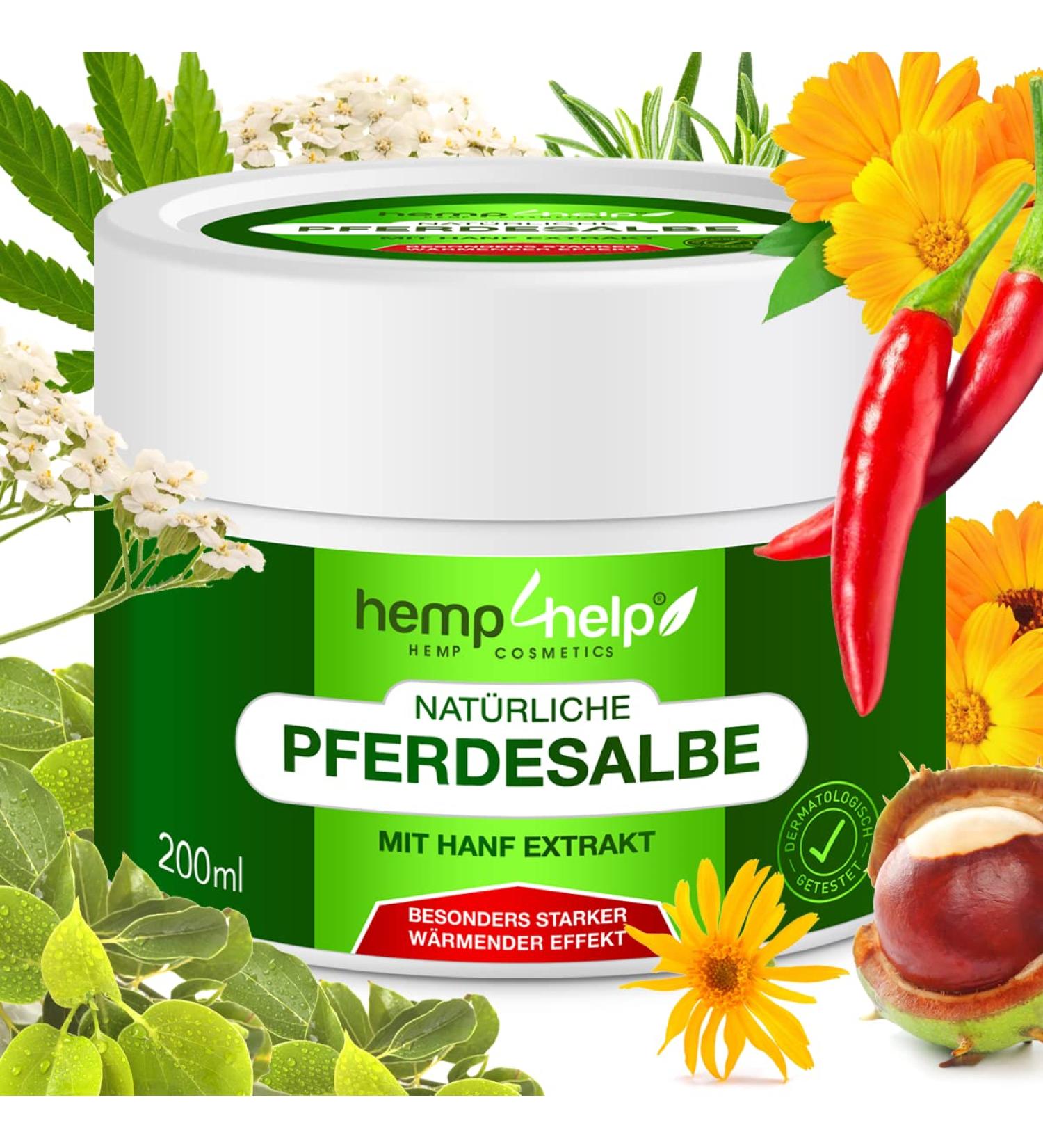 Extra Strong Organic Heat Ointment for Horses Hemp & 17 Organic Extracts for Joints Muscles & Arthritis Relief Vegan & Cruelty-Free - Buy Online on GoSupps.com