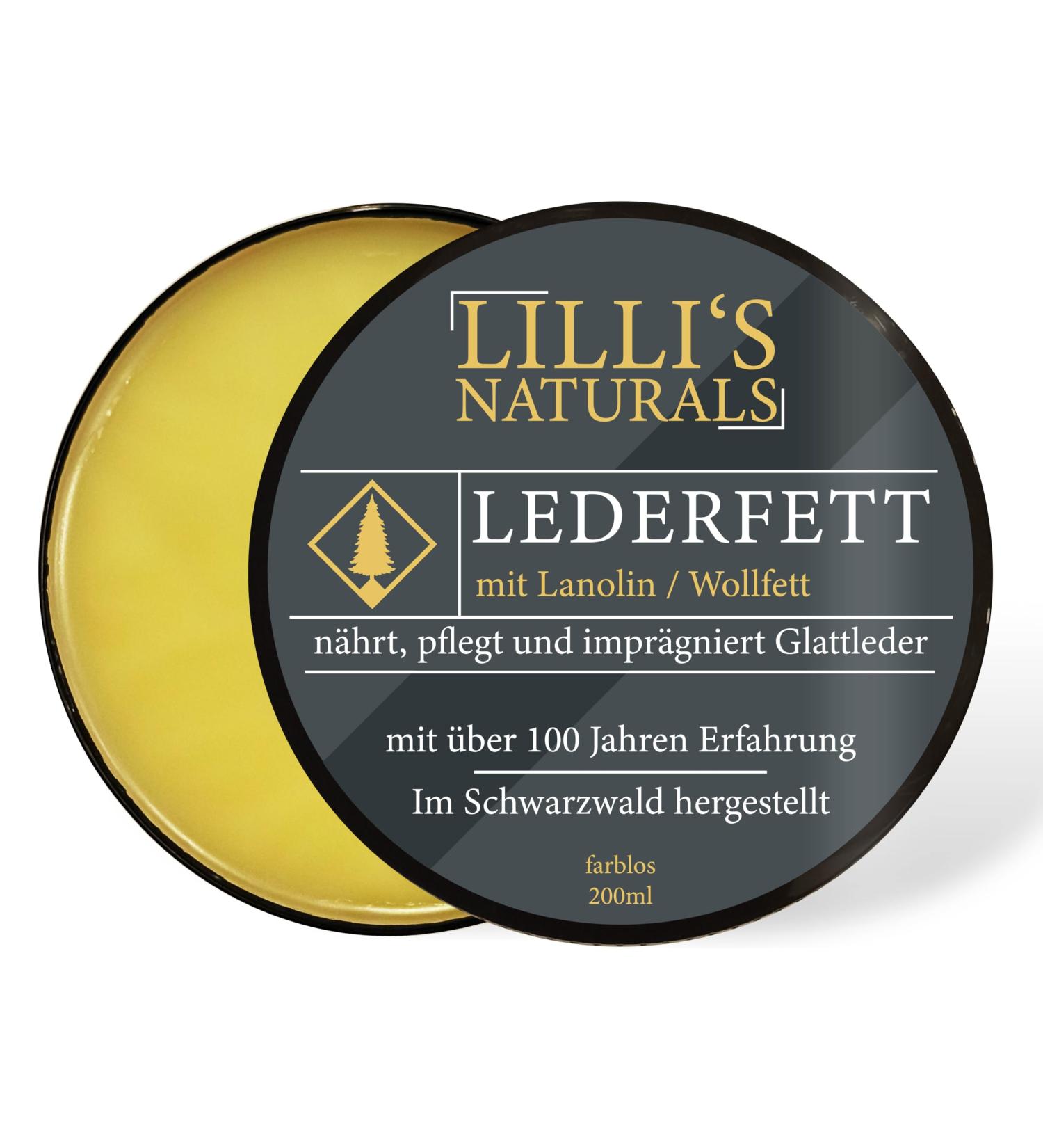 Lillis Naturals Leather Grease with Lanolin - Colorless 200ml for Shoes Saddles Jackets & Belts - Premium Leather Care - Buy Online on GoSupps.com