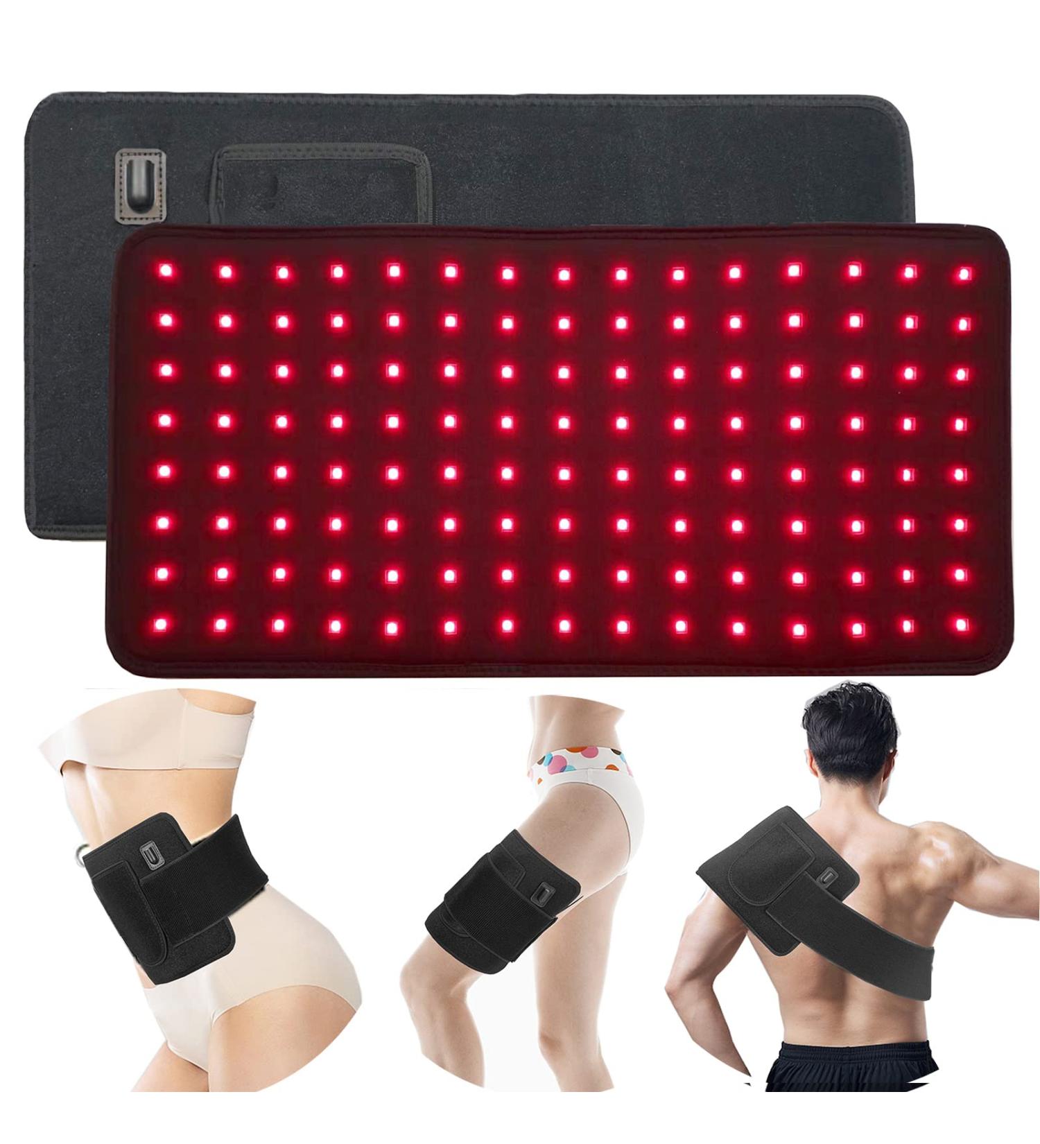 Infrared Red Light Therapy Belt for Body Pain Relief - Wearable Deep Therapy Wrap with Timer for Women - Best Gift (Black) - Buy Online on GoSupps.com