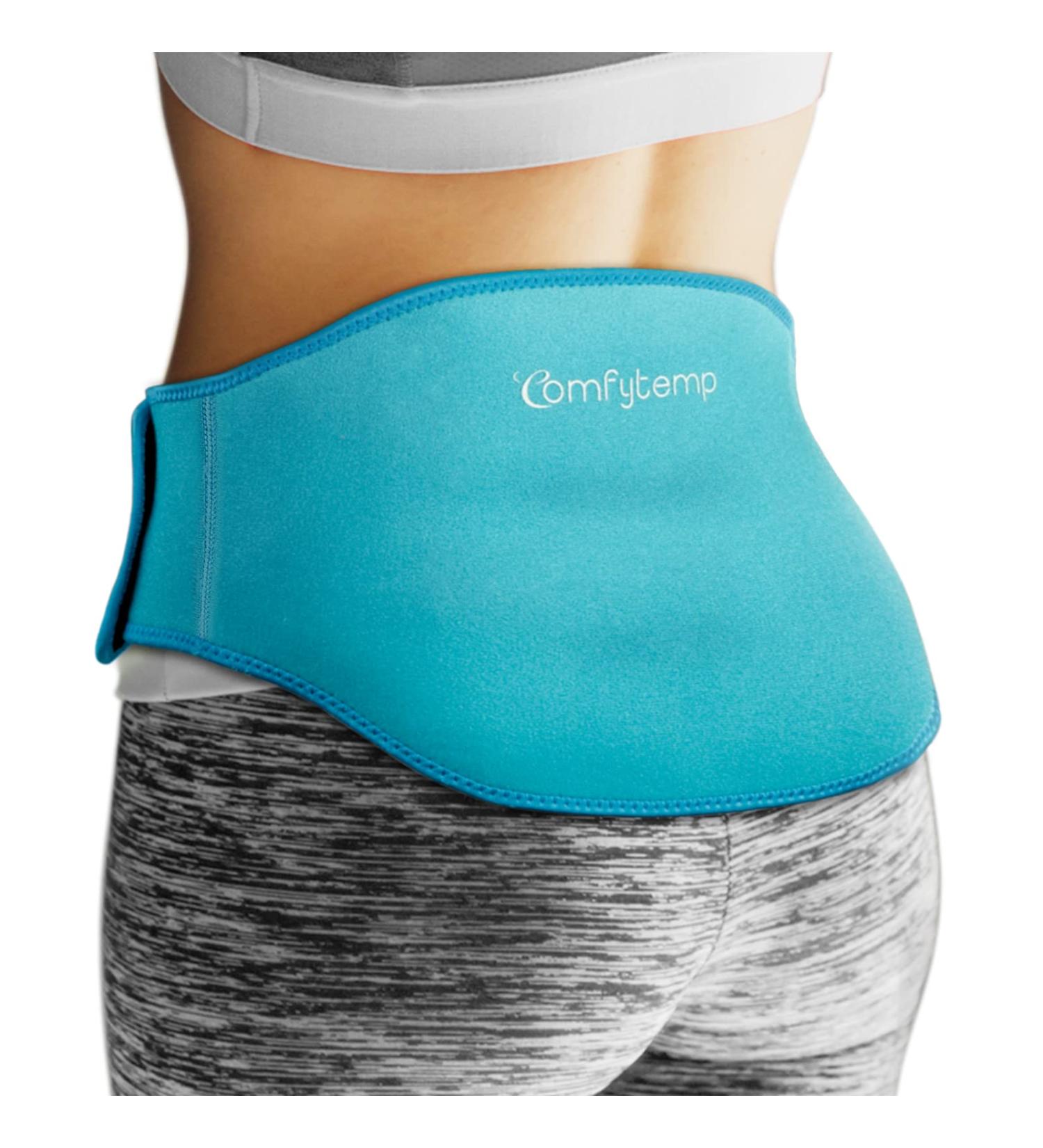 Comfytemp Reusable Gel Back Ice Pack - Hot & Cold Therapy Wrap for Lower Back Pain Relief | Flexible Cold Compress with Strap for Sciatica & Lumbar Support - Buy Online on GoSupps.com