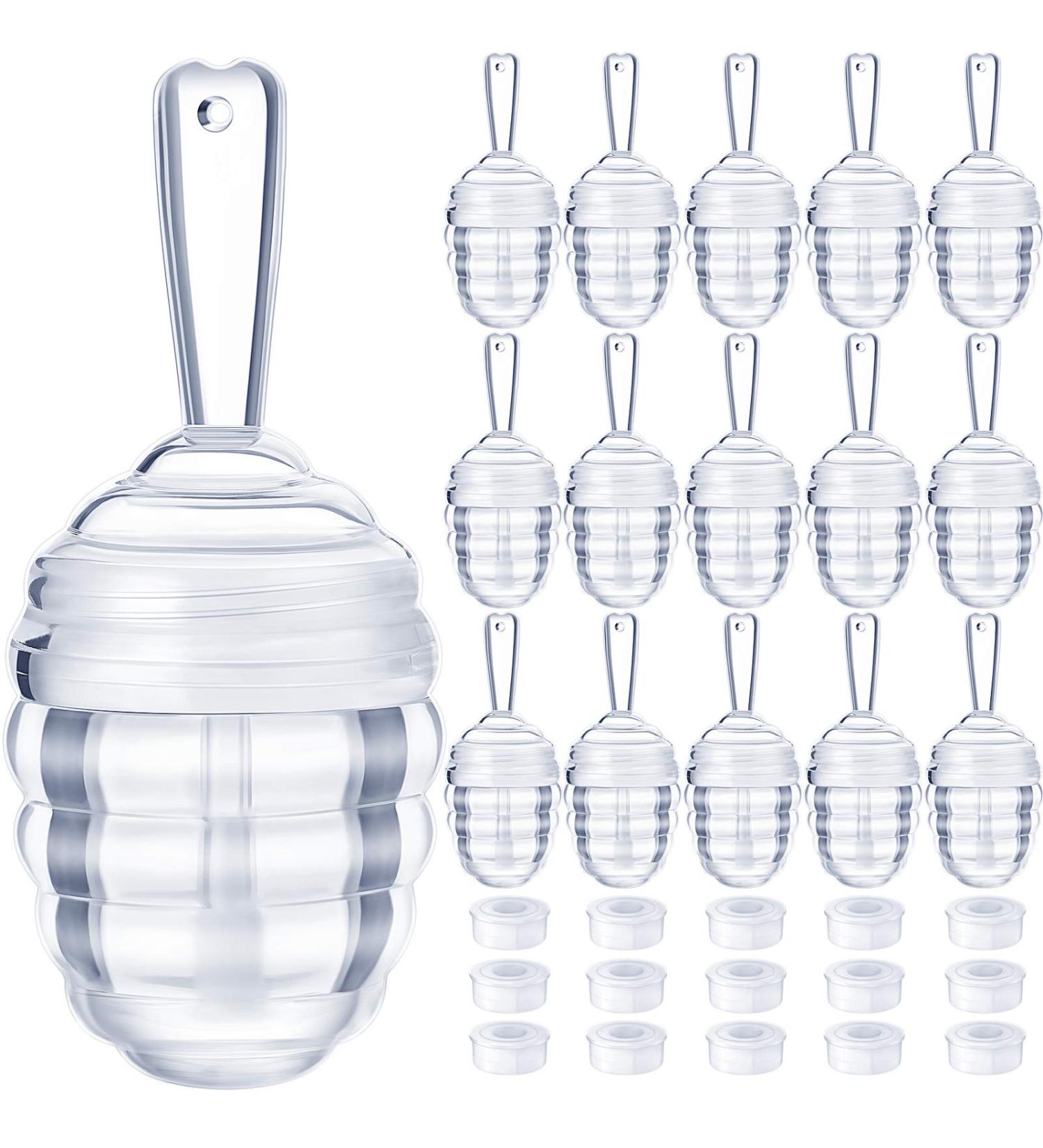 Honey Pot Shaped Lip Gloss Tube Set - 28 Pieces, Refillable Lip Balm Containers for DIY Cosmetics - Clear, Ideal for Women and Girls - Buy Online on GoSupps.com