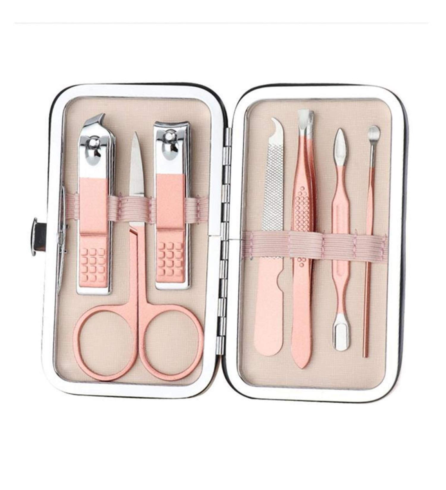 BANDKIT 18 in 1 Nail Art Manicure Tools Pedicure Kit Scissor Tweezer Ear Pick Utility Toe Nail Clipper Facial Care Tool New(02) - Buy Online on GoSupps.com