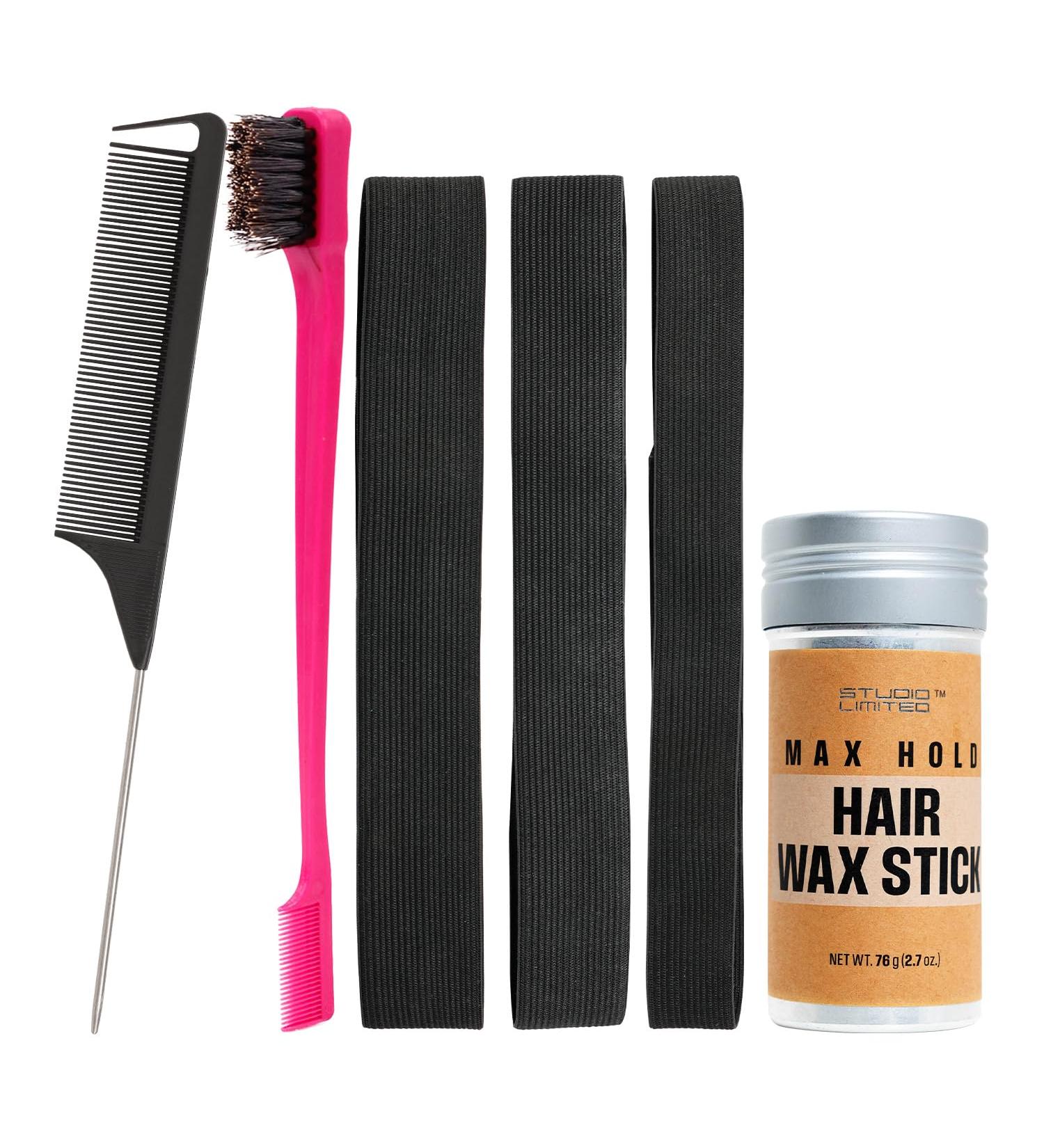Buy STUDIO LIMITED Hair Wax Stick Set - Long-Lasting Hold & Natural Shine for Wigs | 6 Pcs Edge Control Flyaways & Slick Finish - 7oz/76g - Buy Online on GoSupps.com