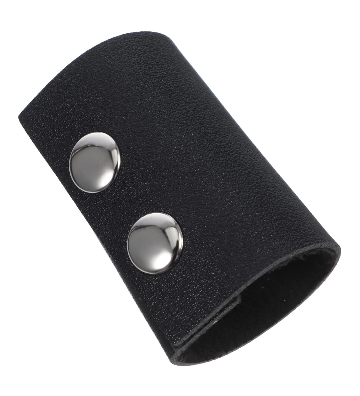 Minkissy Elastic Hair Bands Leather Hair Ties Leather Hair Cuff Leather Ponytail Holder Simple Hair Bands for Thick Heavy or Curly Hair (Black) Elastic Hair Ties - Buy Online on GoSupps.com