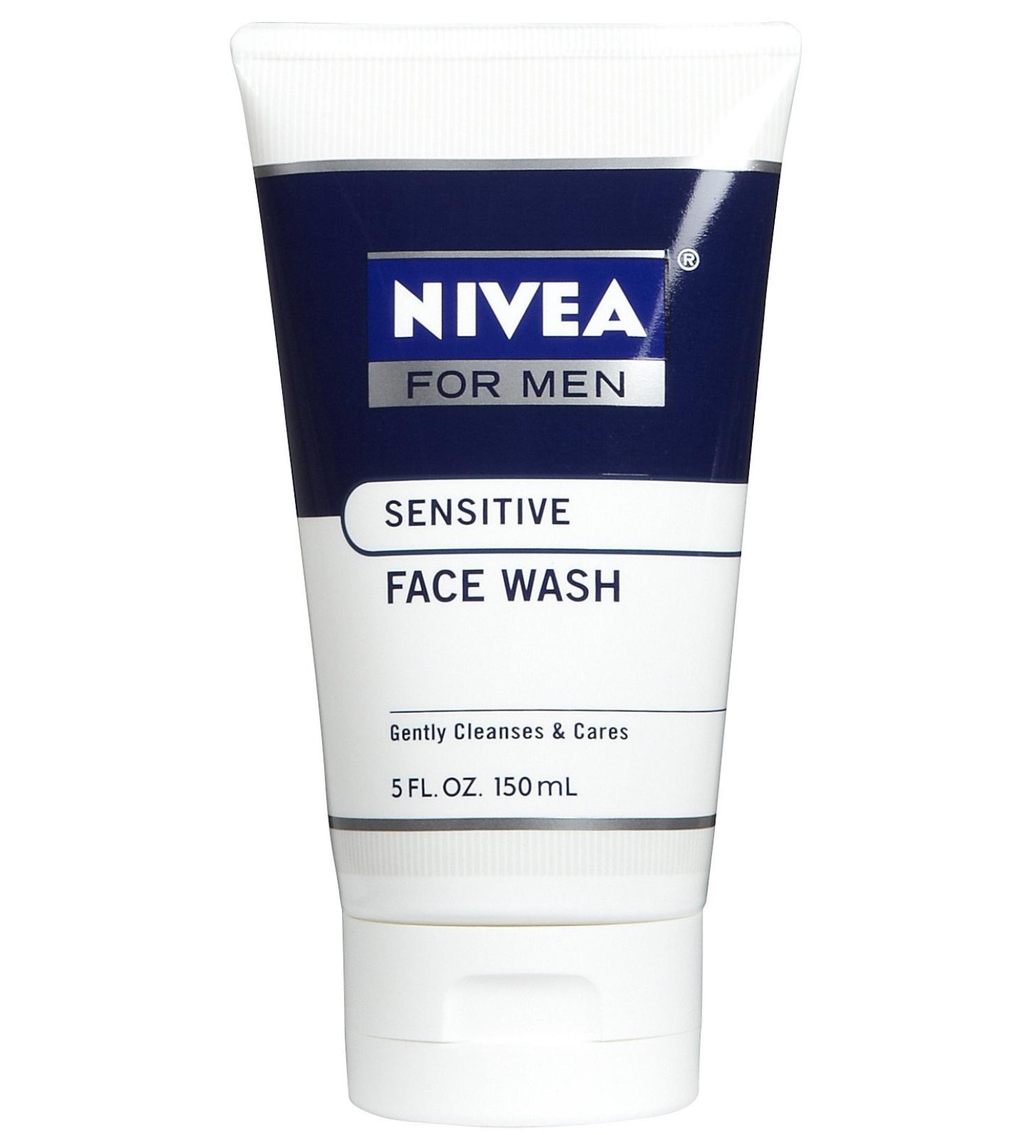Nivea for Men Face Cleansing Face Wash Extra Gentle for Sensitive Skin 5 Fluid Ounces