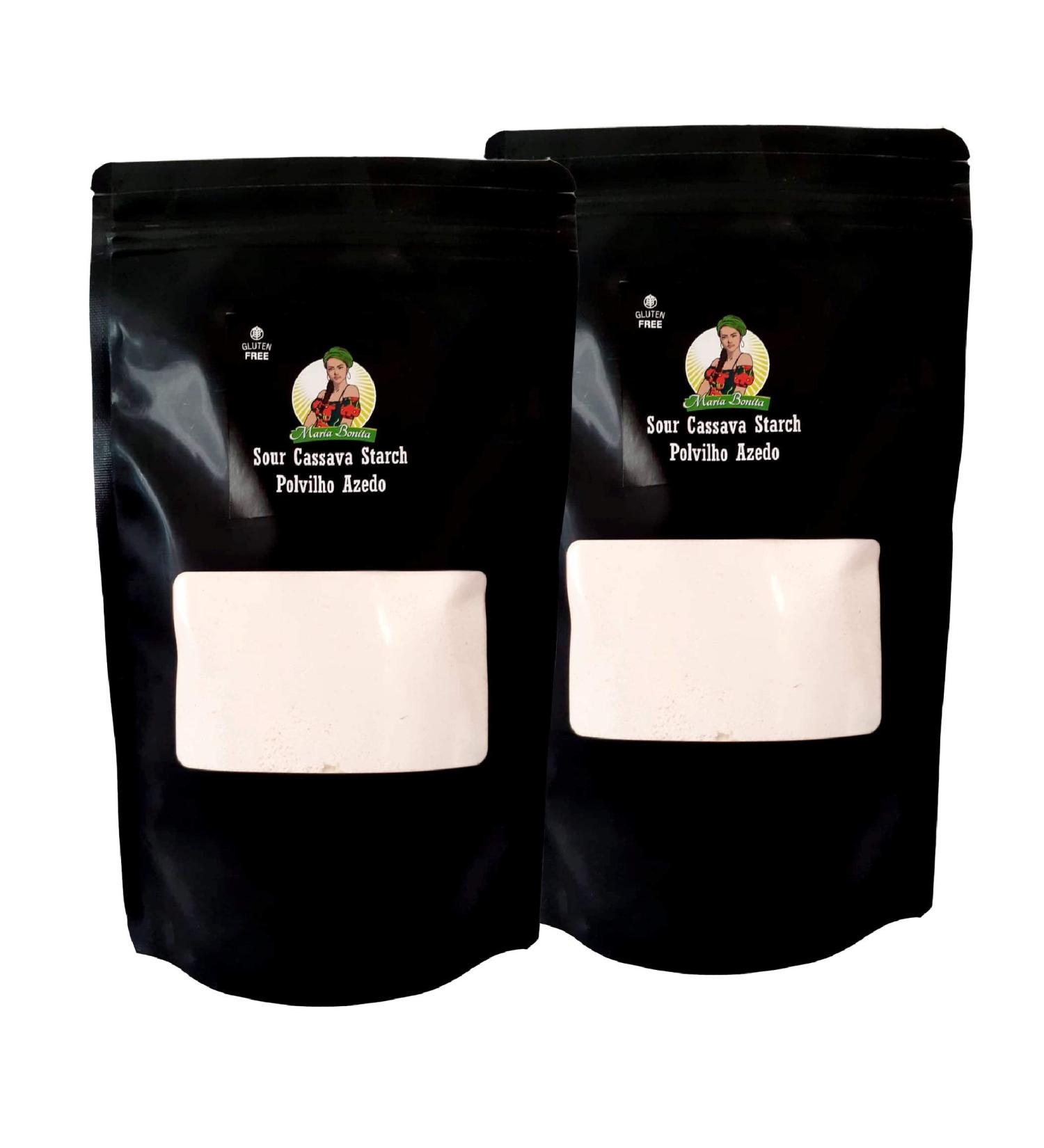 Sour Cassava Starch 2x400g || Polvilho Azedo || Tapioca || Ideal for Brazilian Cheese Bread || Ideal for Pao de queijo - Buy Online on GoSupps.com