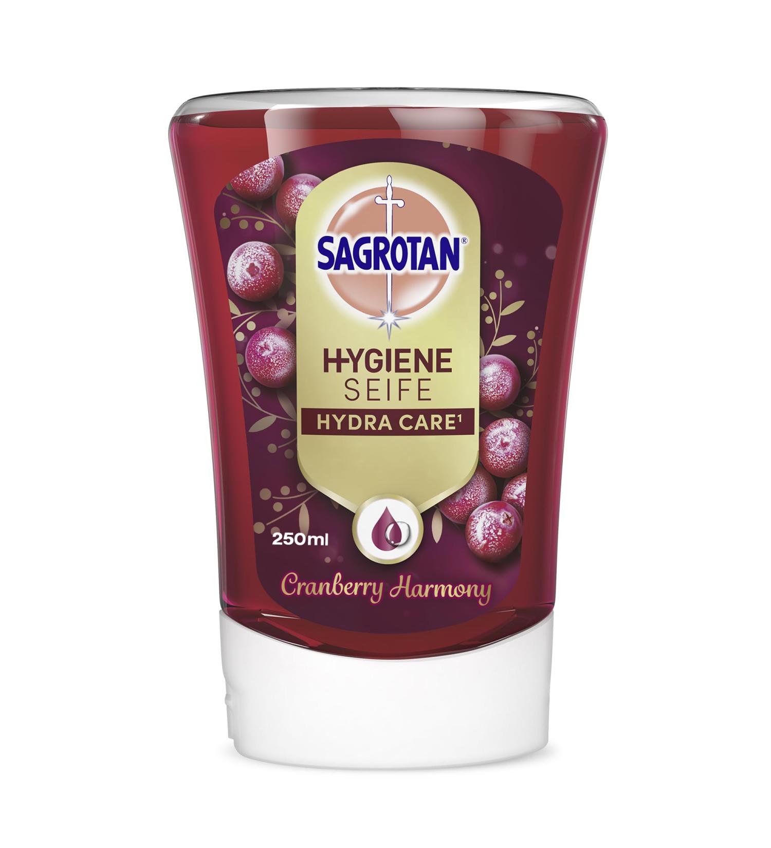 Sagrotan NO-Touch Cranberry Edition Hand Soap Refills - 5 x 250ml for Automatic Dispensers | Fresh & Convenient eCommerce Shipping Worldwide - Buy Online on GoSupps.com