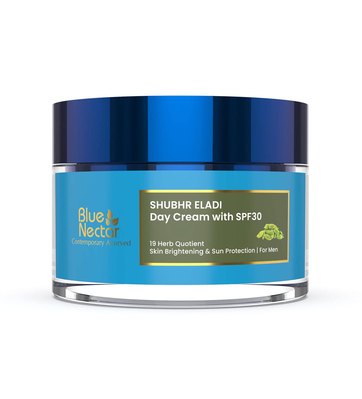 Blue Nectar Brightening and Radiance Eladi Cream with SPF 30 (Men 50 g) - Buy Online on GoSupps.com