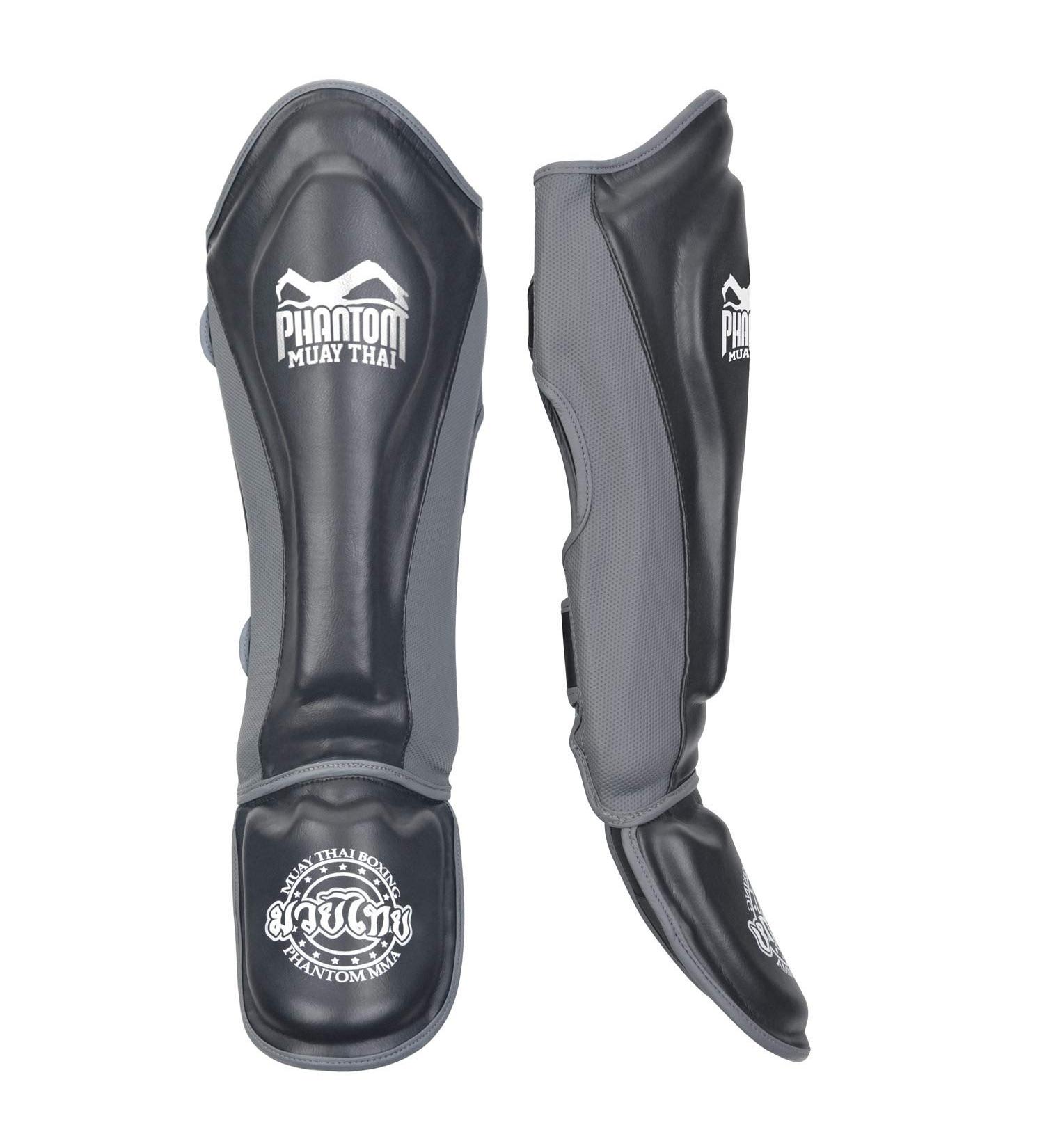 Phantom Schiensbein protector - ideal protection and optimal fit for kicks in the sparring - with excitement protection for every martial arts - MMA kickboxing and muay thai - men and women S/M